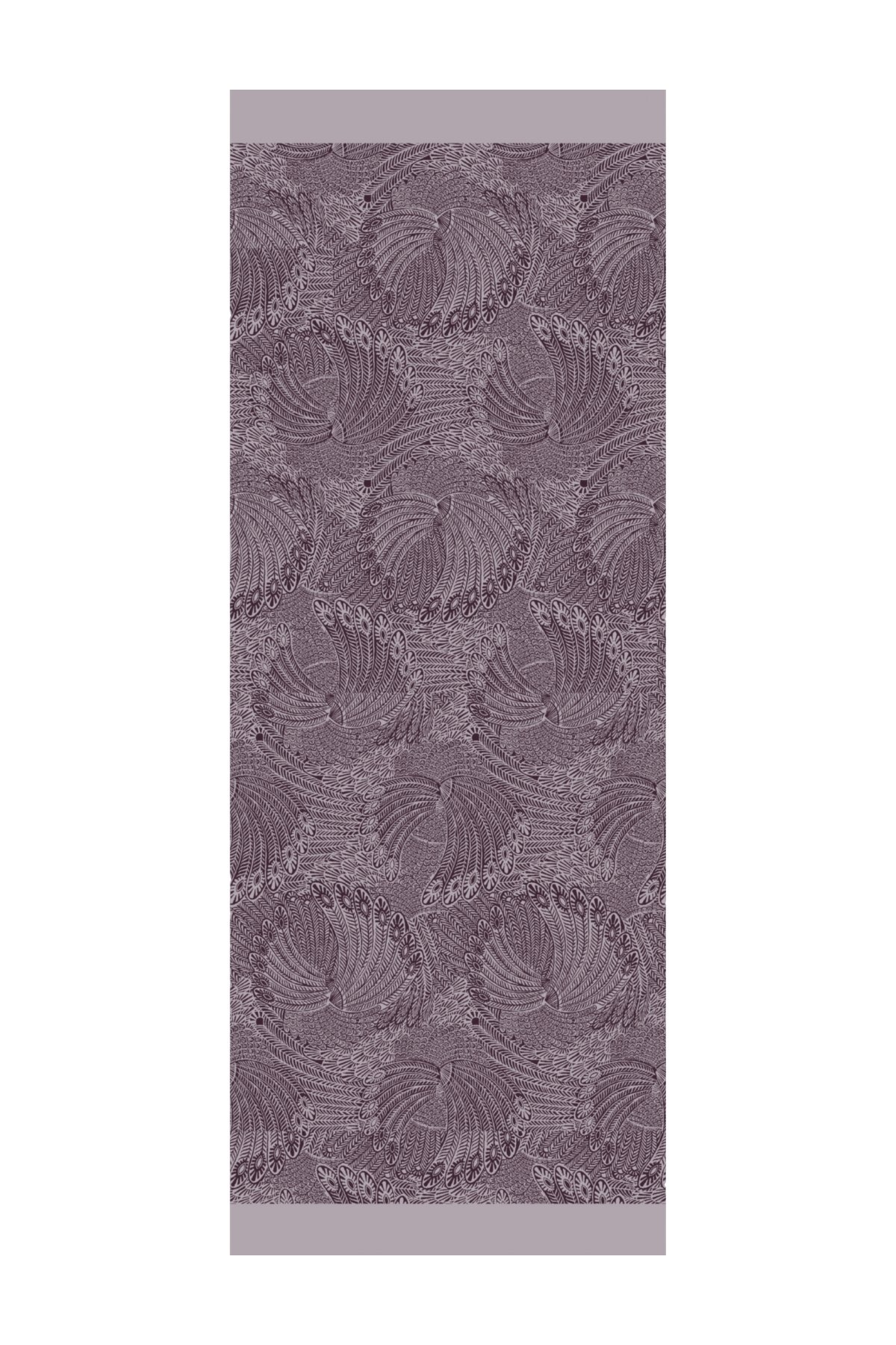 Mayra Pattern Double-Sided Shawl - Purple-Gray