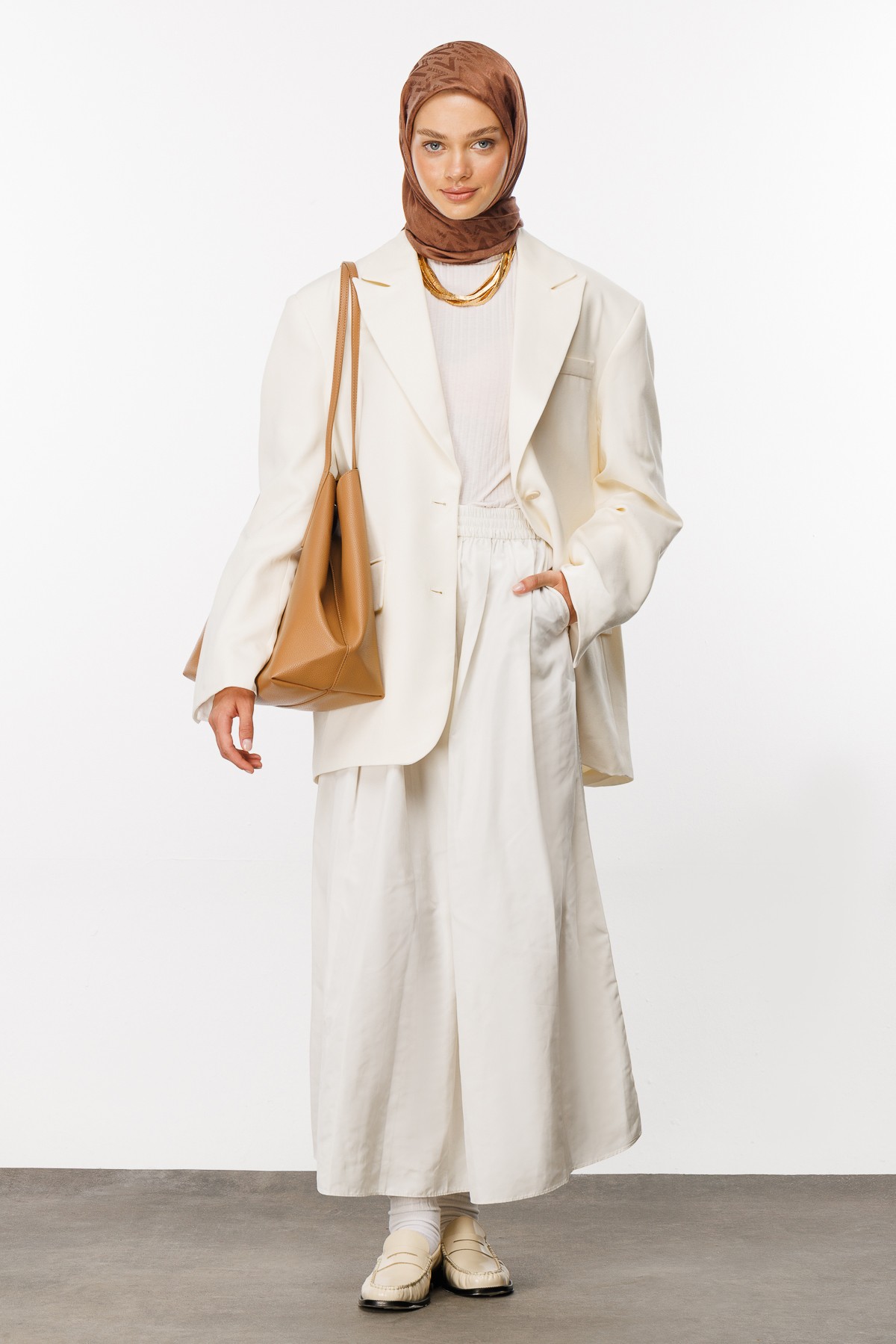Nova Pattern Luxury Jacquard Scarf - Waterside