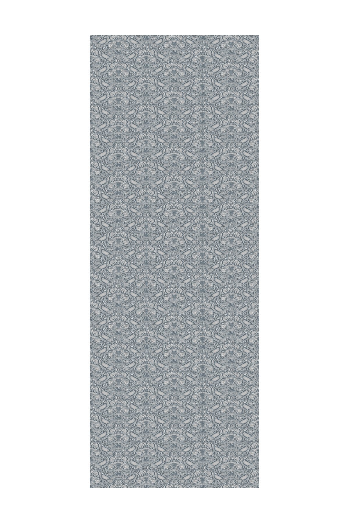 Moren Pattern Shine Line Shawl - Petrol Blue-Beige