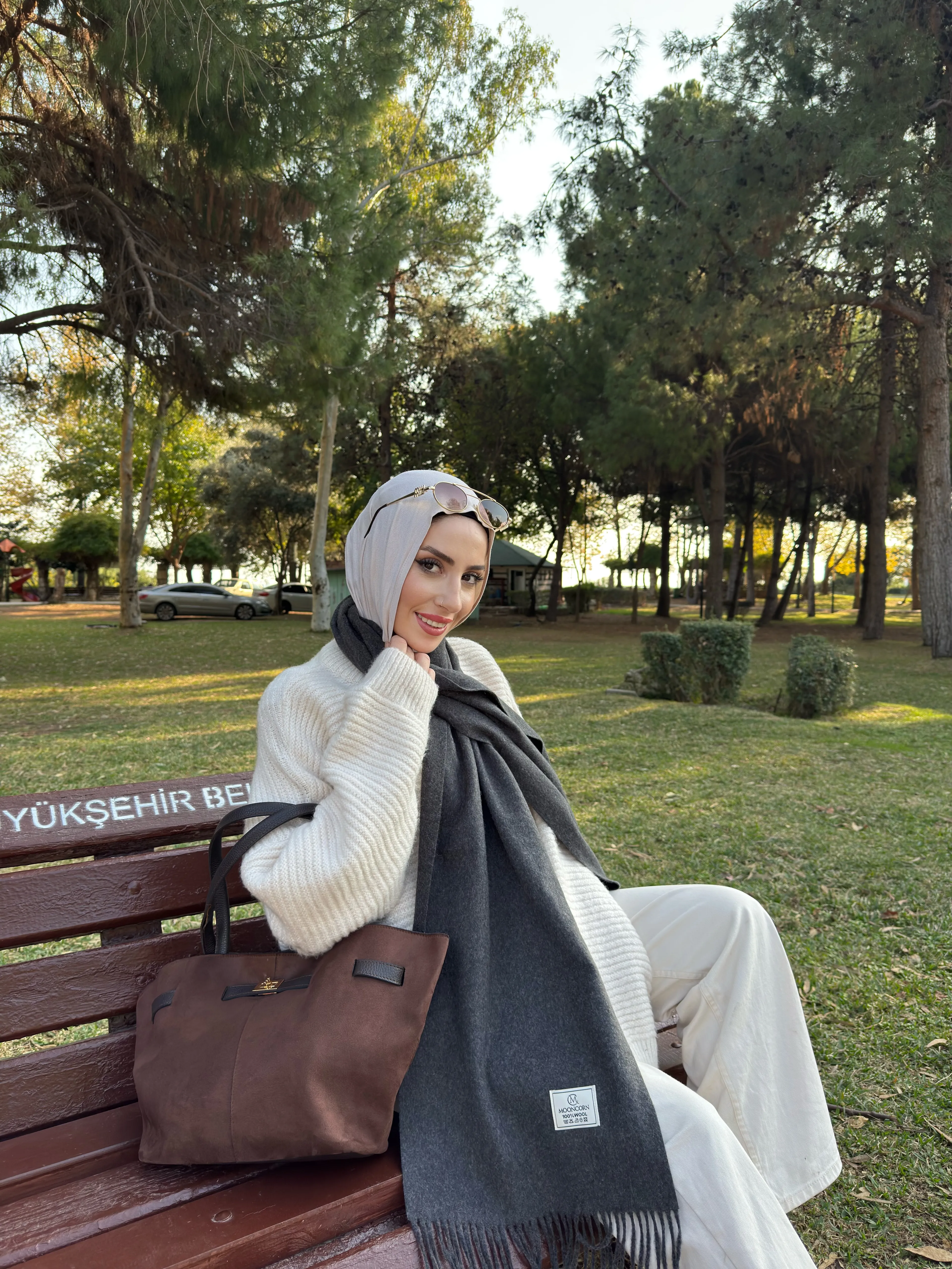 Wool Muffler - Smoked