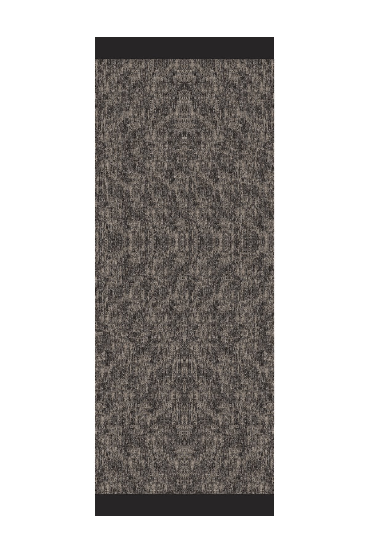 Marrakech Double Sided Shawl - Black-Beige