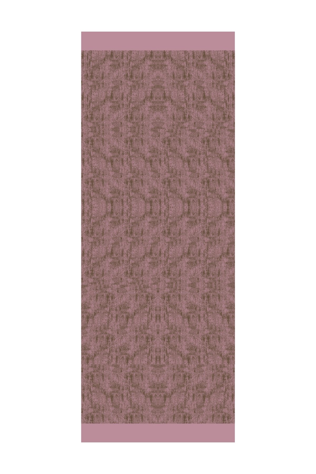 Marrakech Double Sided Shawl - Dark Khaki-Dark Rose Dry