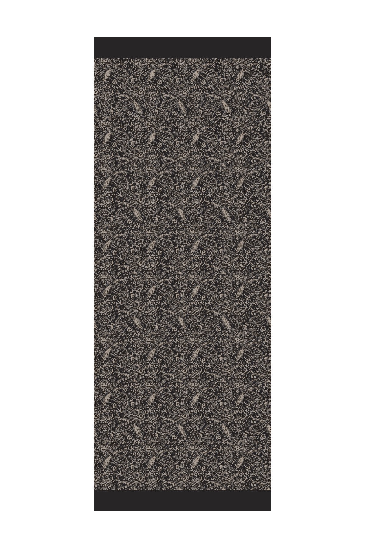 Marrakech Double Sided Shawl - Black-Beige