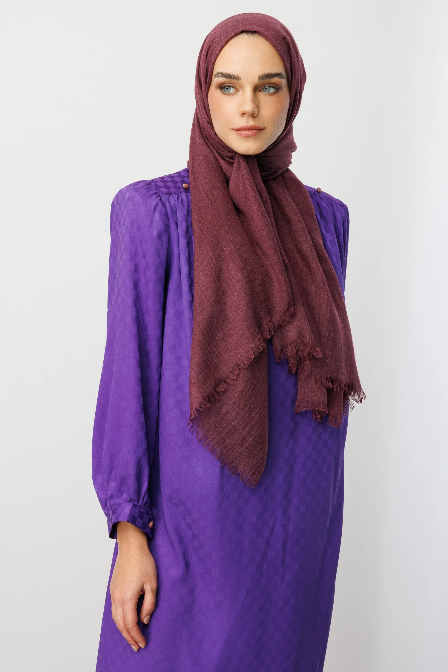 Dubai Şal - Mürdüm