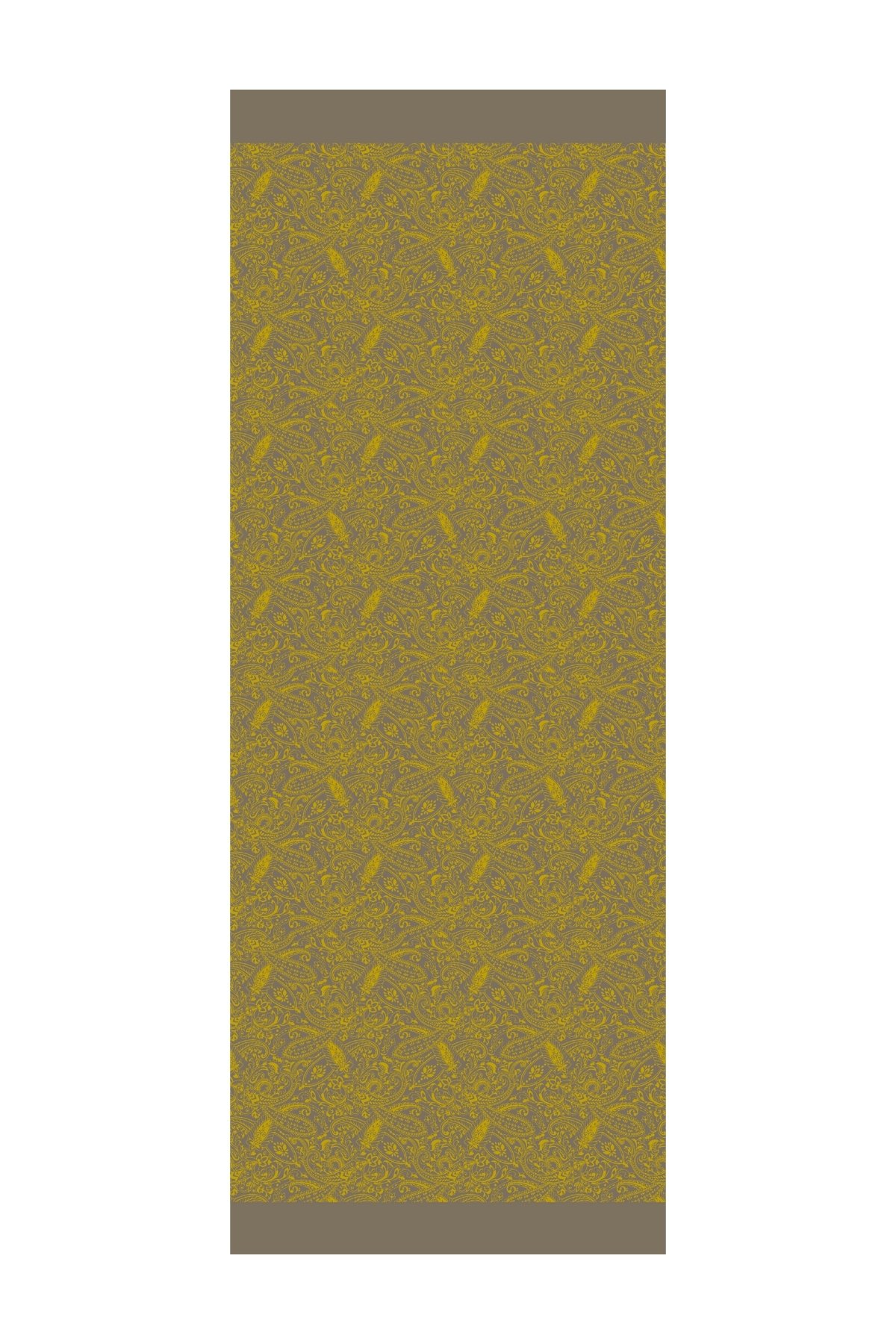 Marrakech Double Sided Shawl - Dark Gray-Mustard