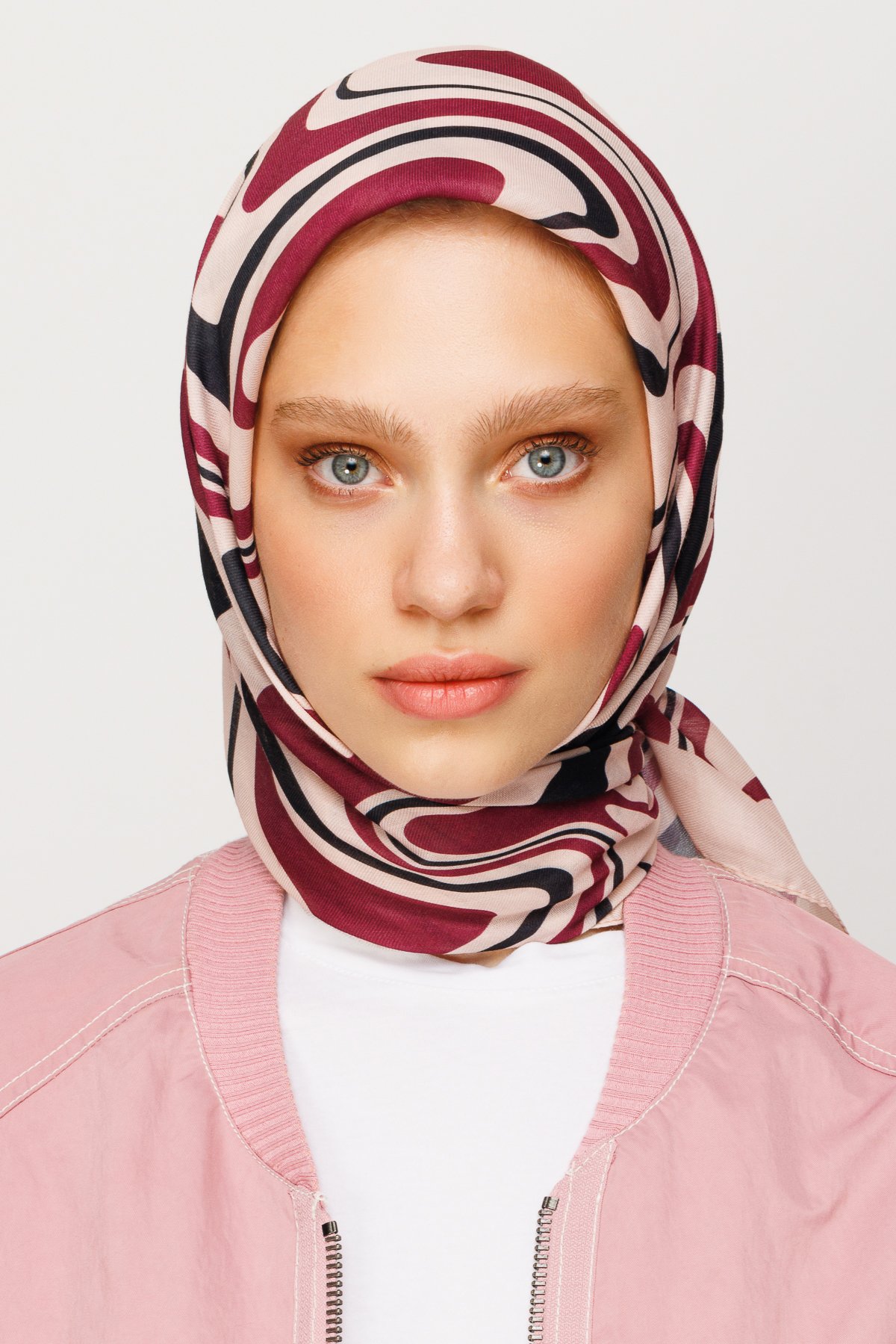 Mira Desen Dijital Soft Eşarp - Magenta
