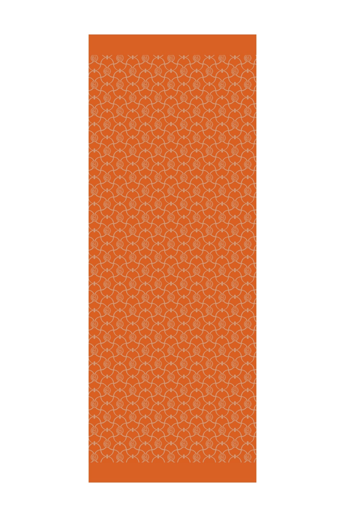 Marrakech Pattern Double-Sided Shawl - Mink-Cinnamon