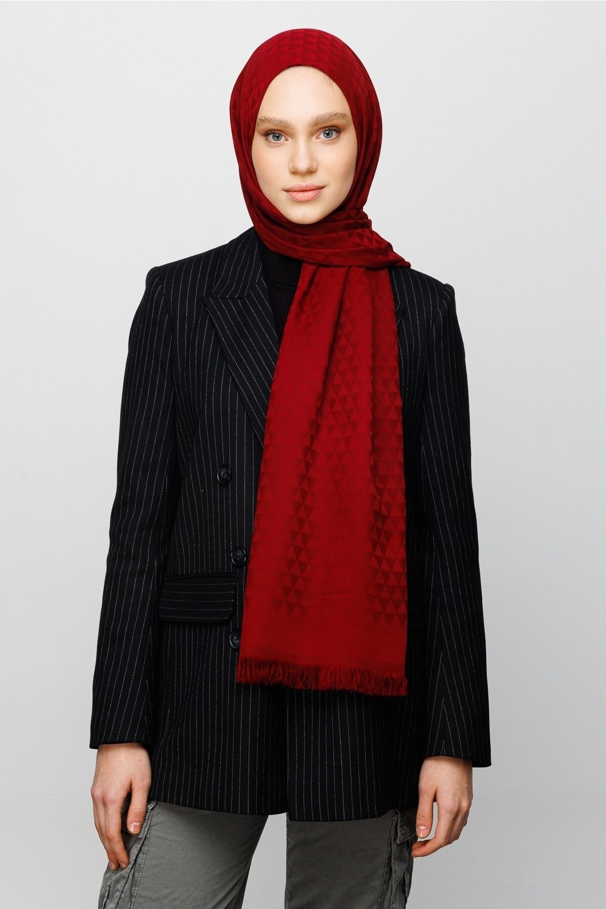 Prism Pattern Cotton Jacquard Hijab