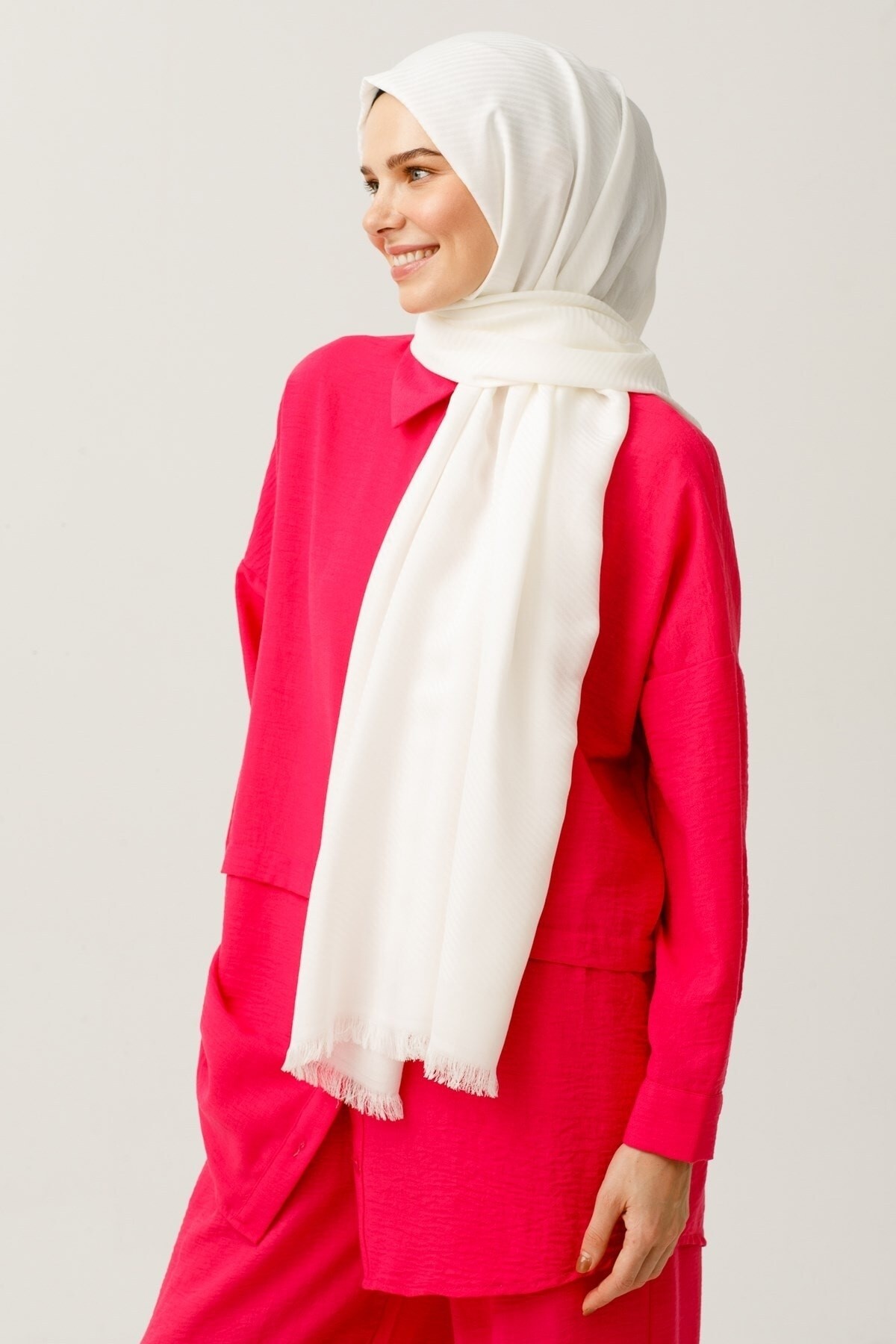 Gemustertes Baumwolle Jacquard Hijab