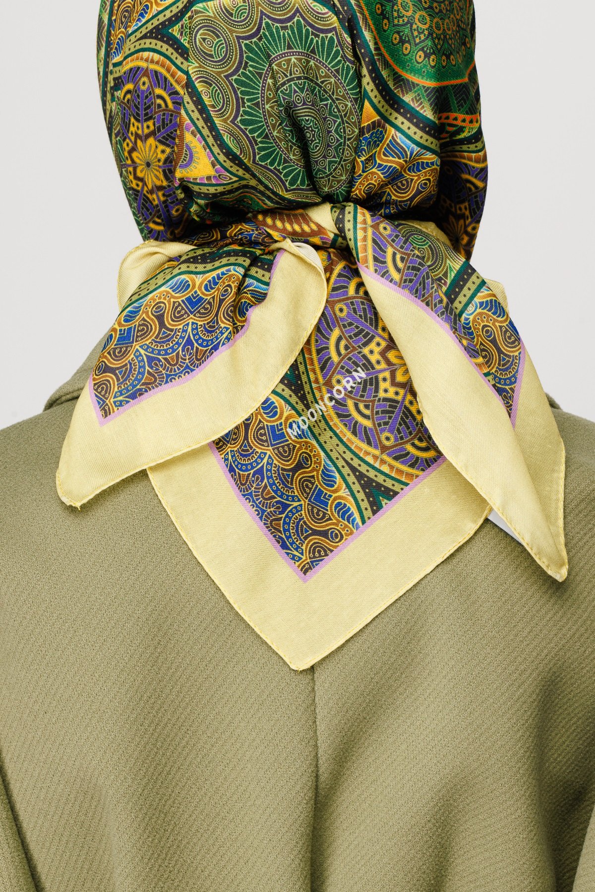 Ethnic Pattern Digital Soft Scarf - Yellow