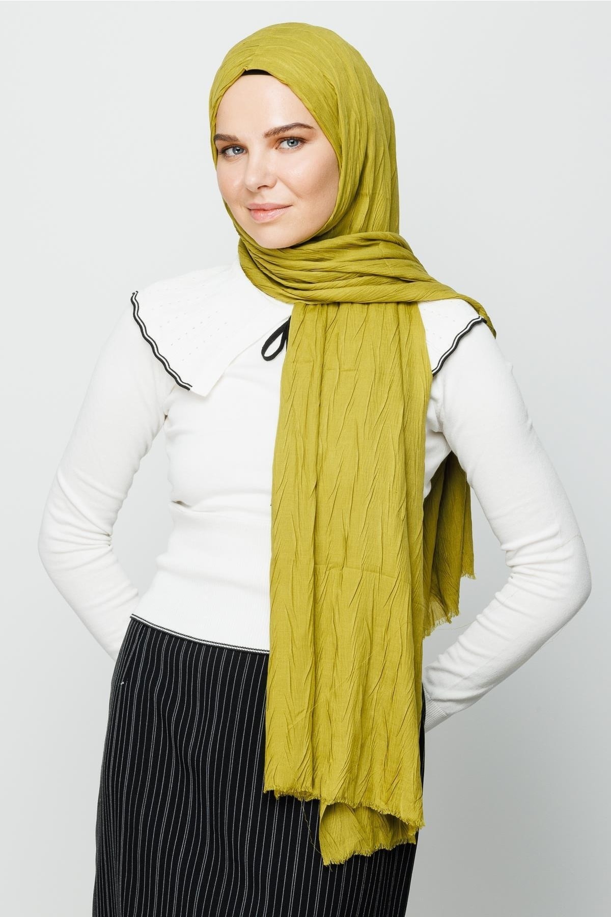 Pleated Bamboo Hijab