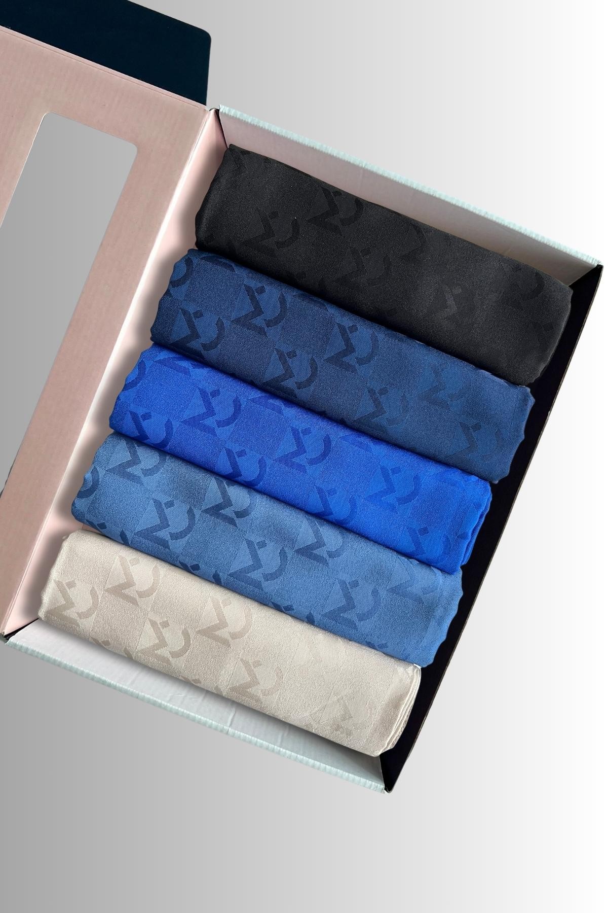 Gemustertes Jacquard Hijab ( Color Box )