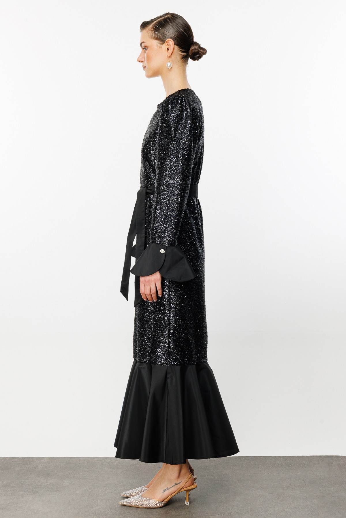 Stilva Shiny Dress - Black