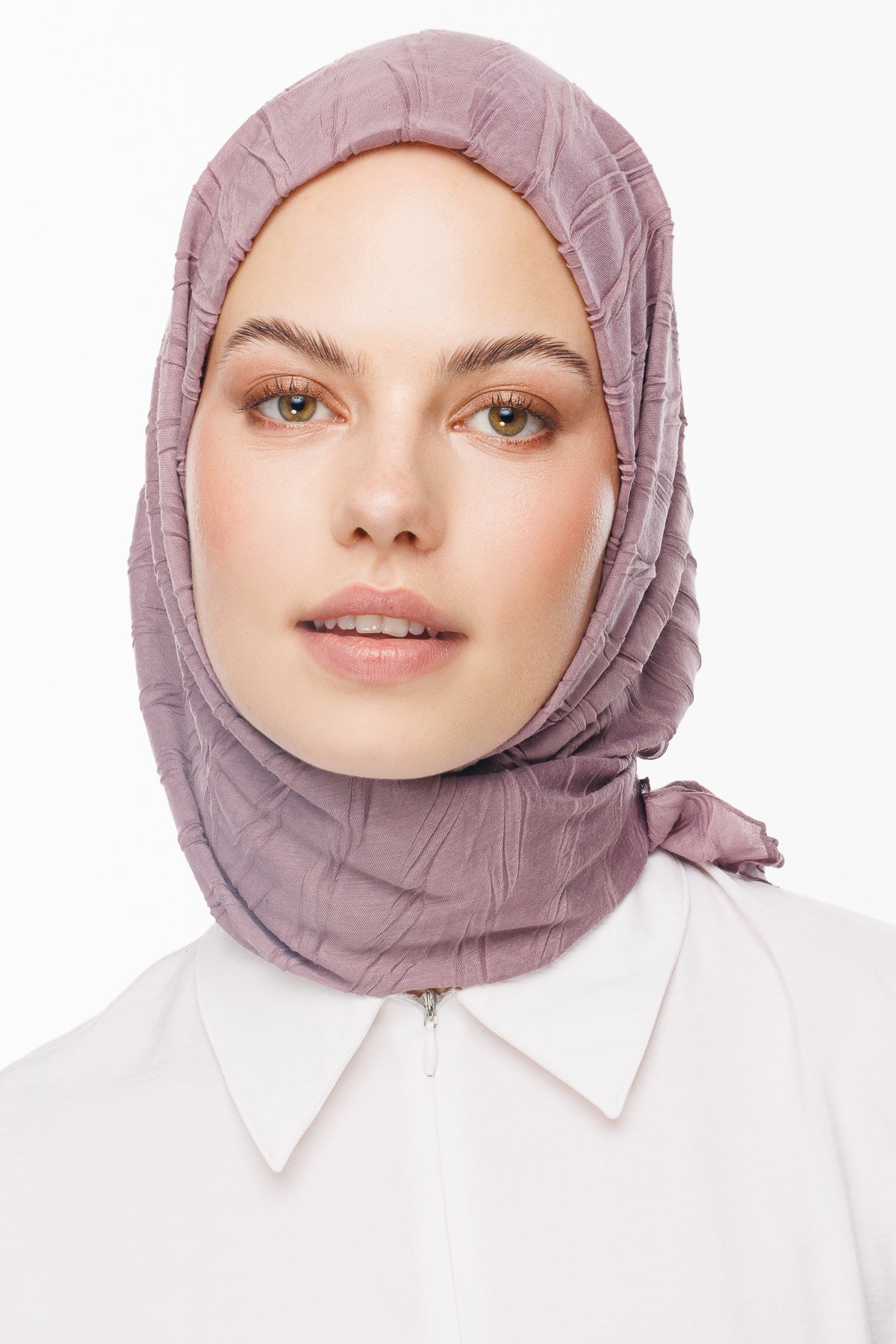 Pleated Bamboo Scarf - Lilac