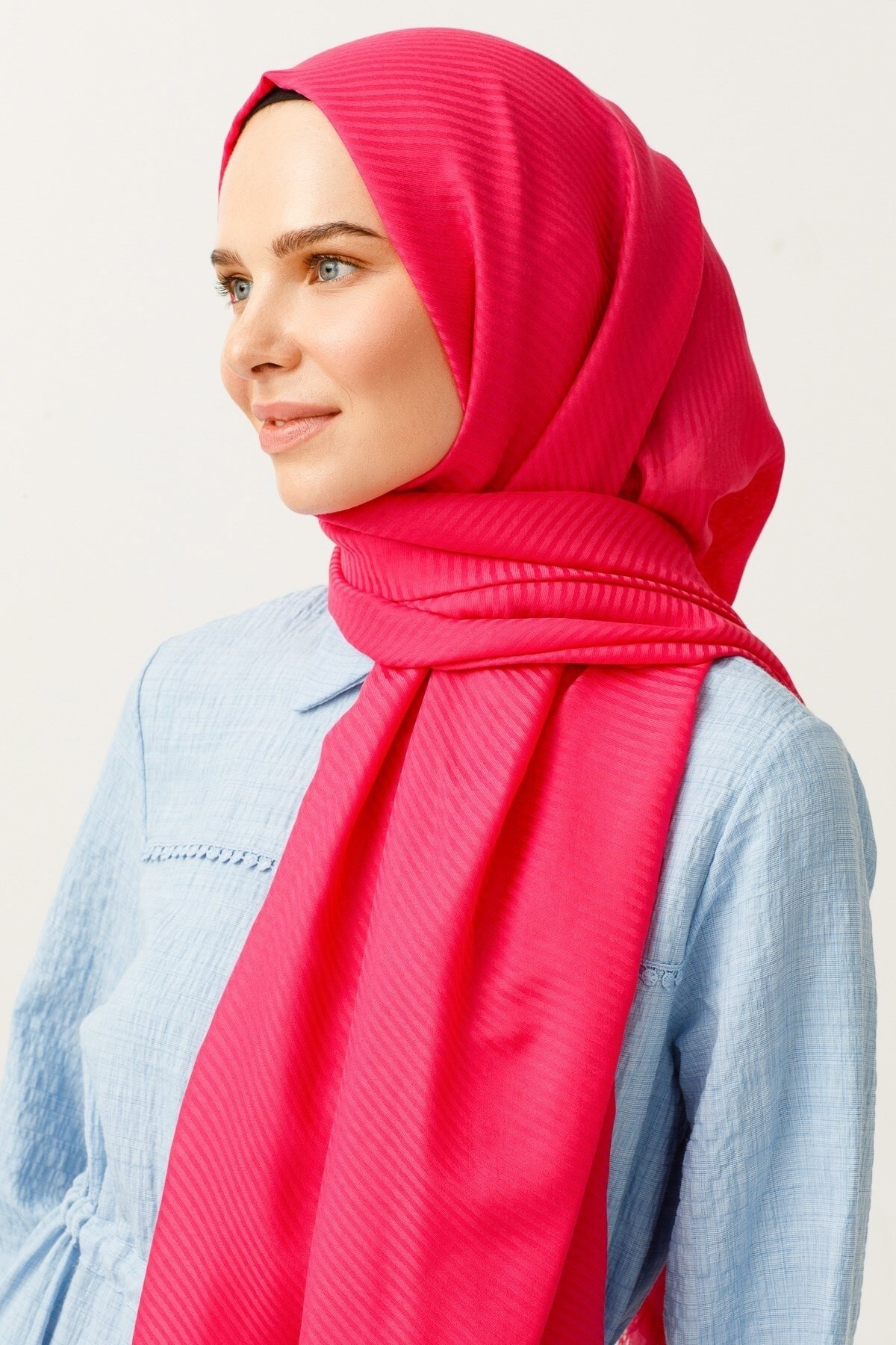 Gemustertes Baumwolle Jacquard Hijab