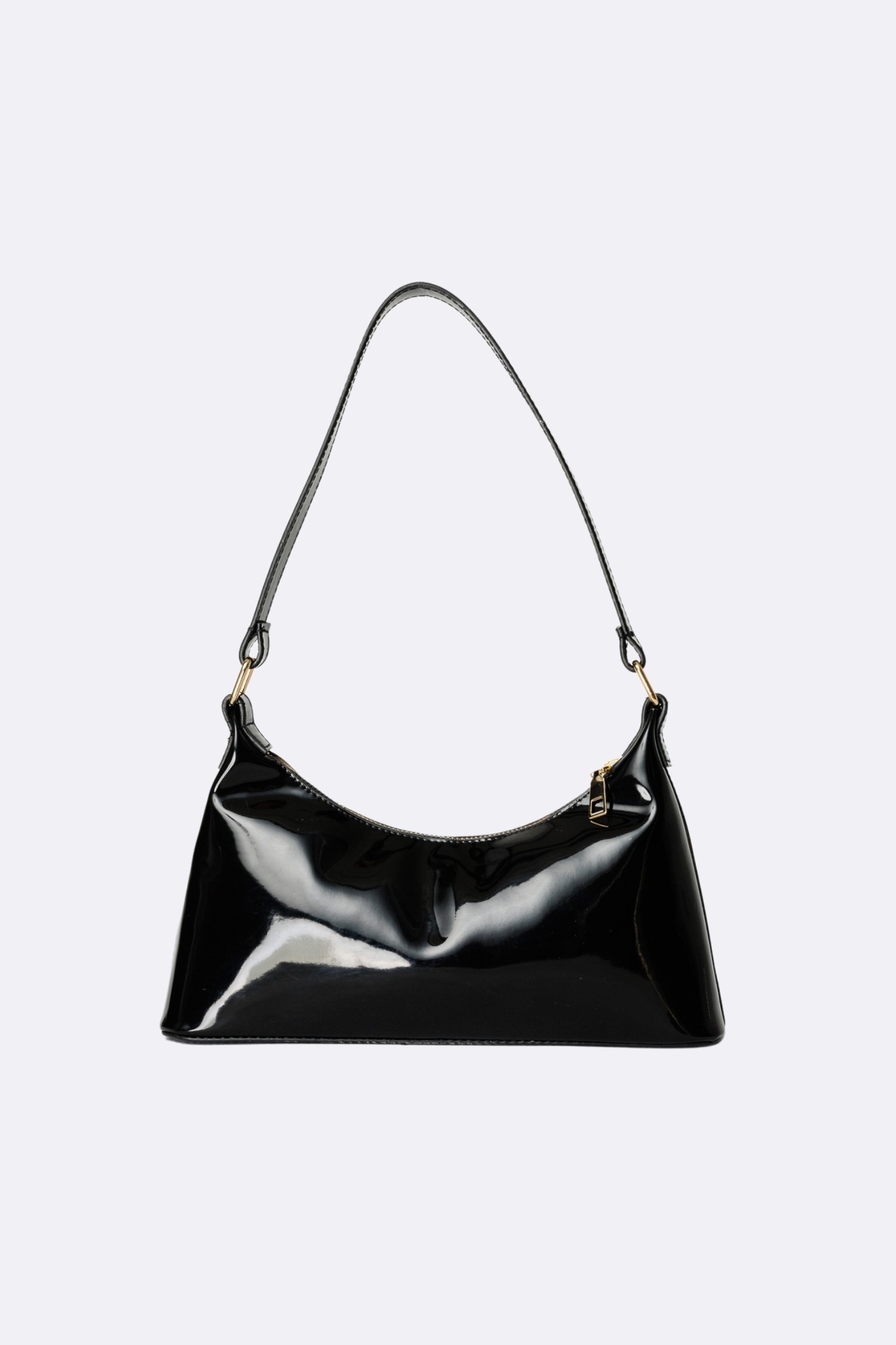 Garden Patent Leather Bag - Black