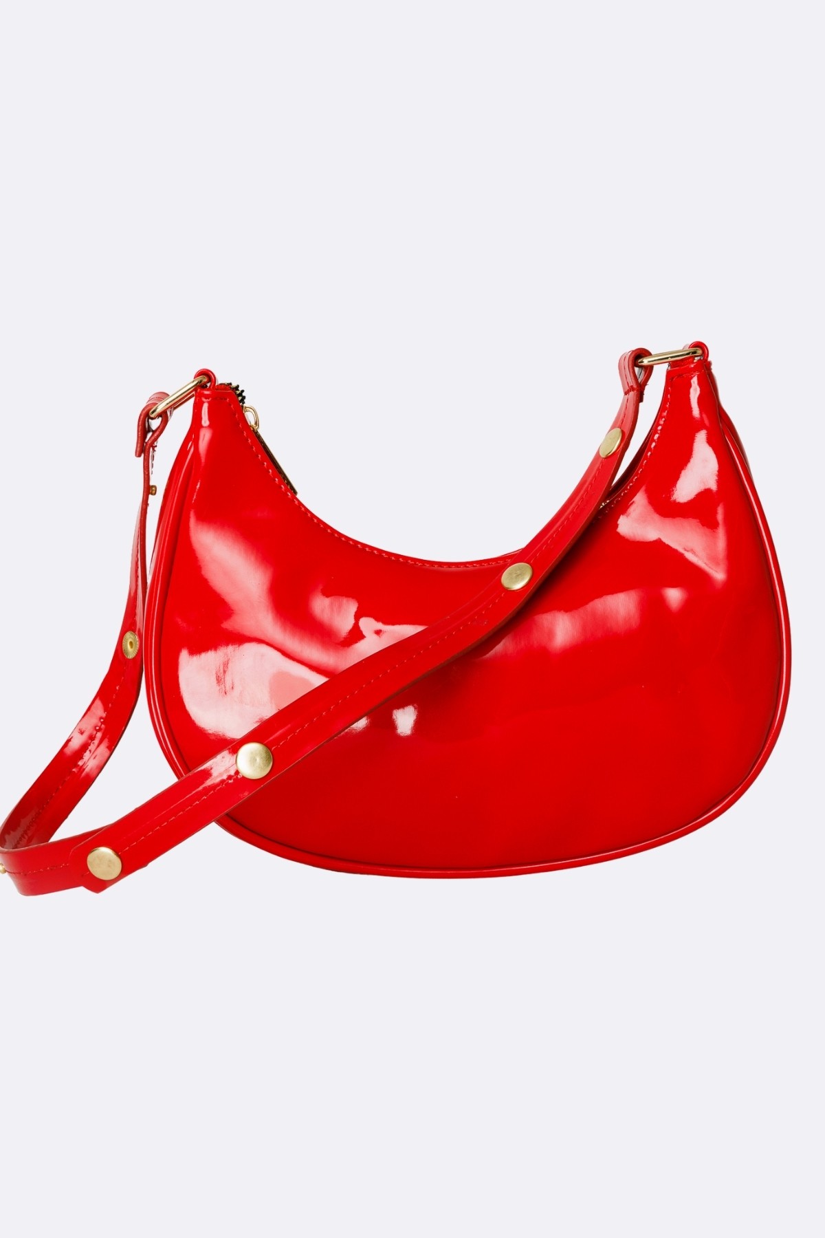 Mina Patent Leather Bag - Red
