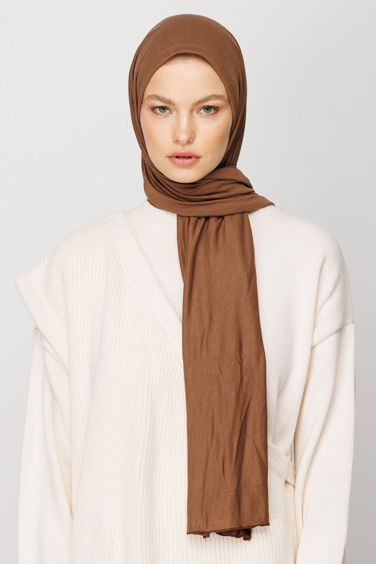 Jersey Shawl - Brown