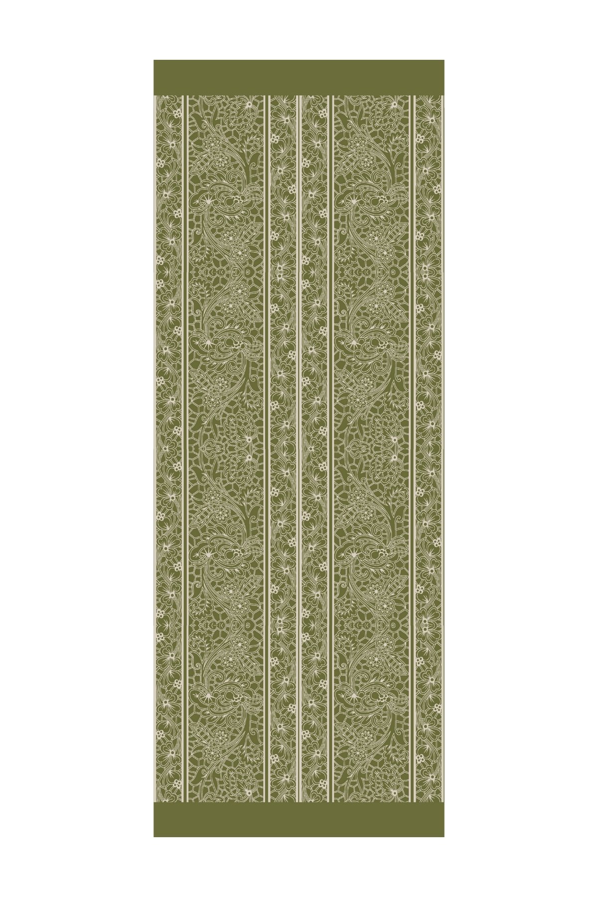 Lavin Pattern Double-Sided Shawl - Khaki-Salmon