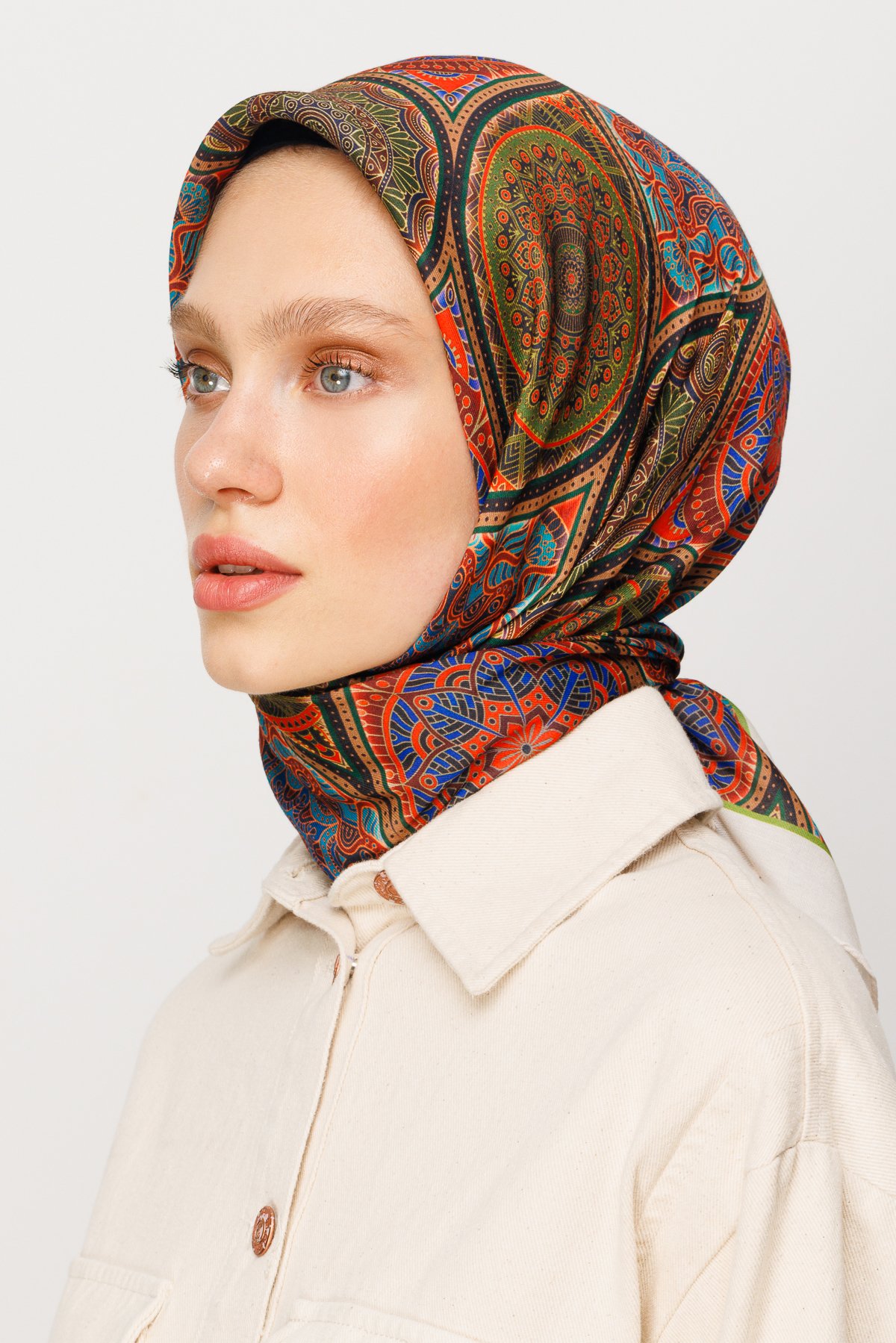Ethnic Pattern Digital Soft Scarf - Tile
