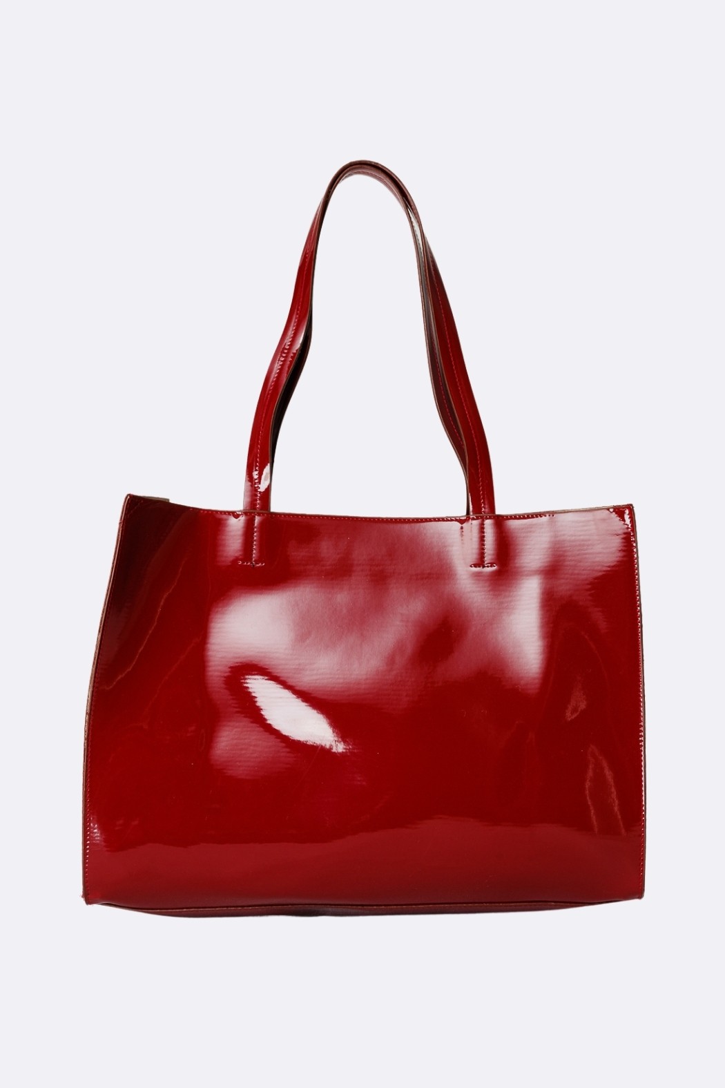 Lindy Patent Leather Bag - Burgundy