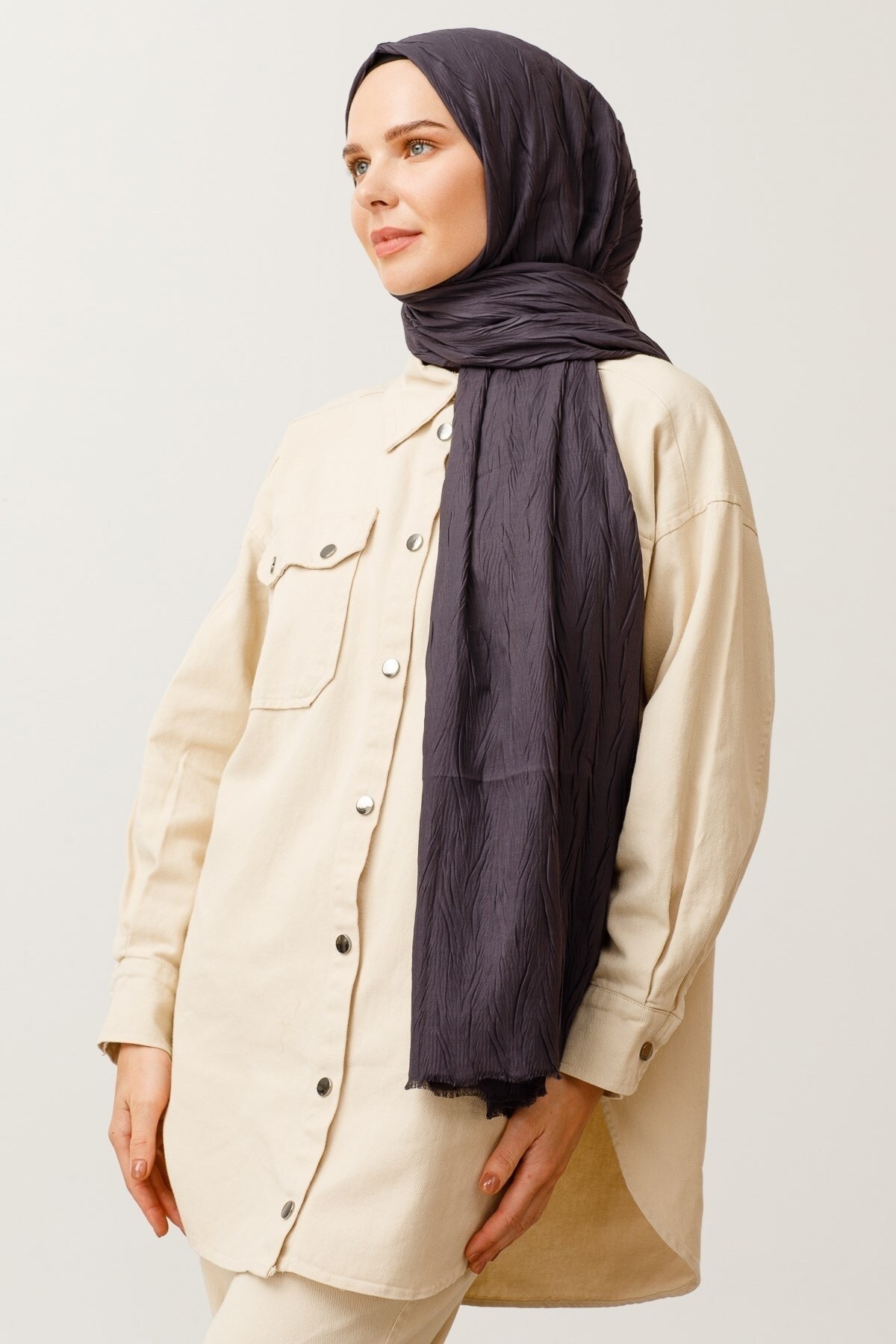 Pleated Bamboo Hijab