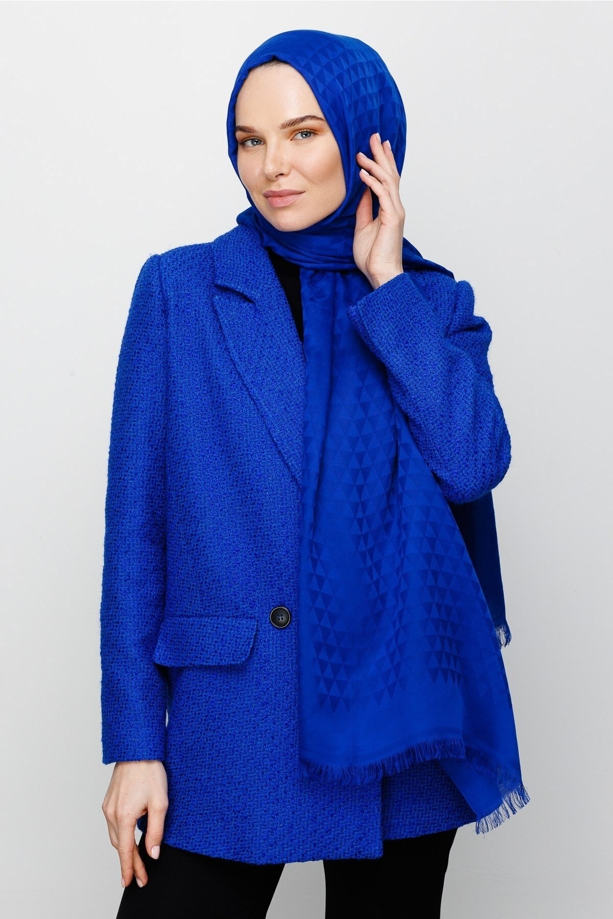 Prism Pattern Cotton Jacquard Hijab
