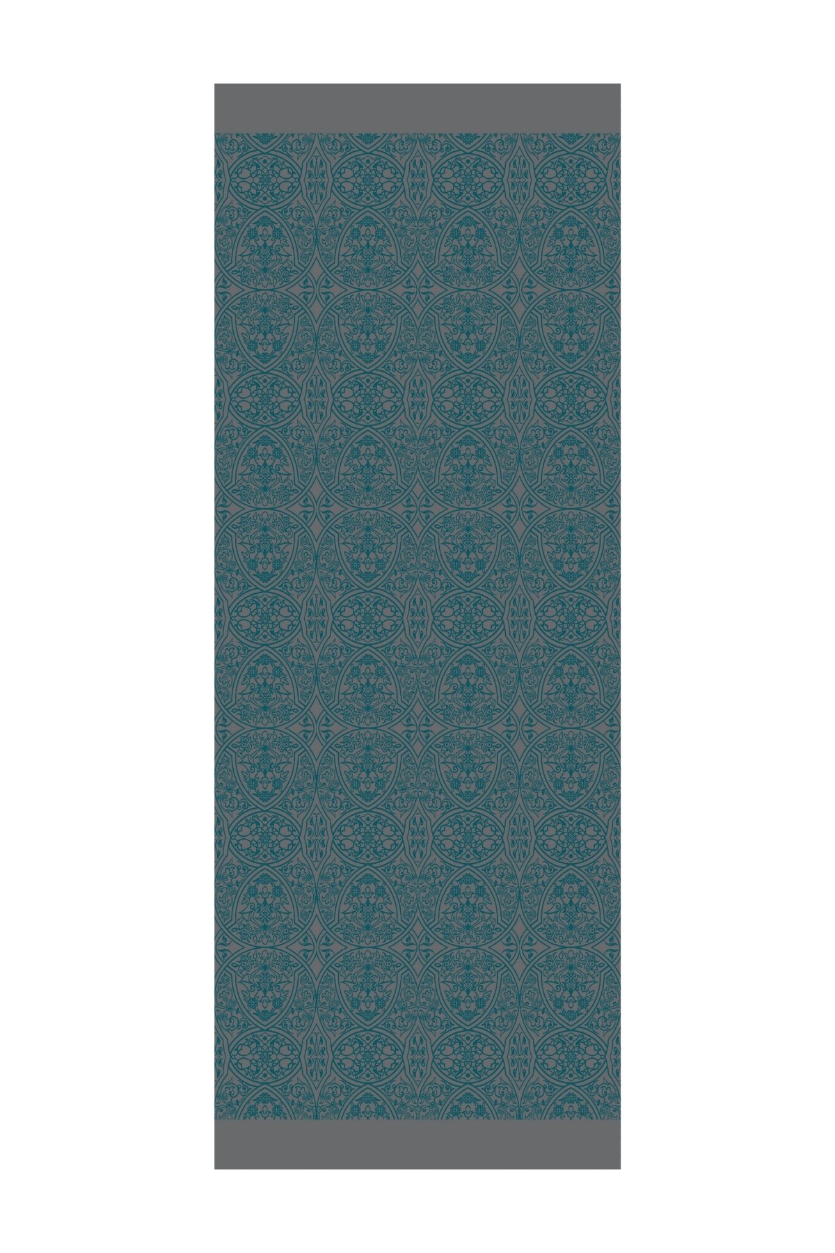 Marrakech Double Sided Shawl - Dark Gray-Emerald