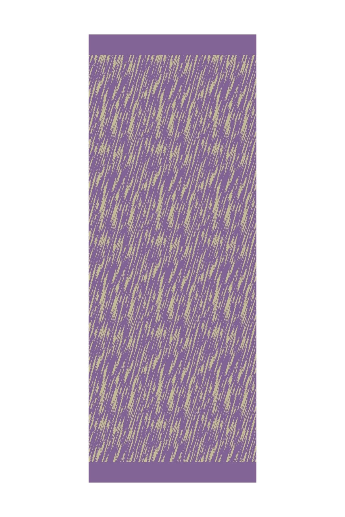 Marrakech Double Sided Shawl - Olive-Purple