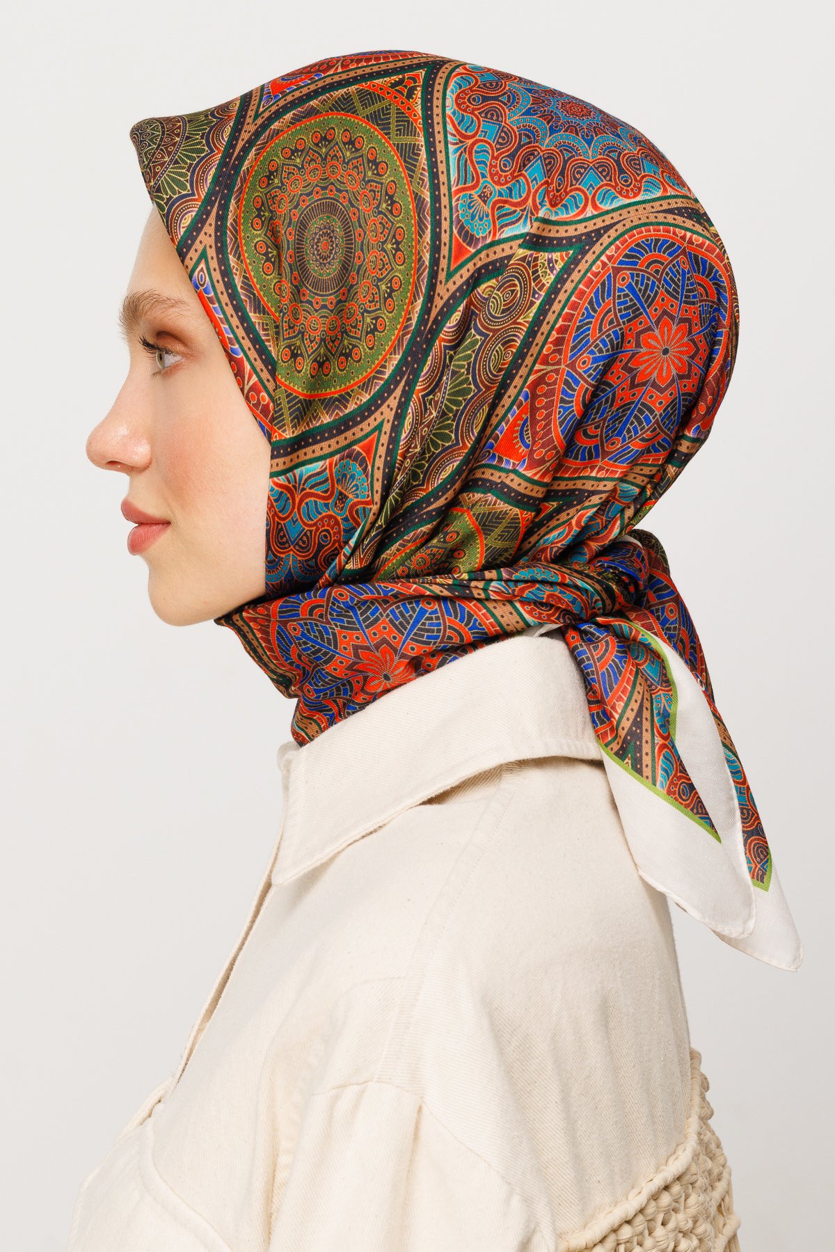 Ethnic Pattern Digital Soft Scarf - Tile