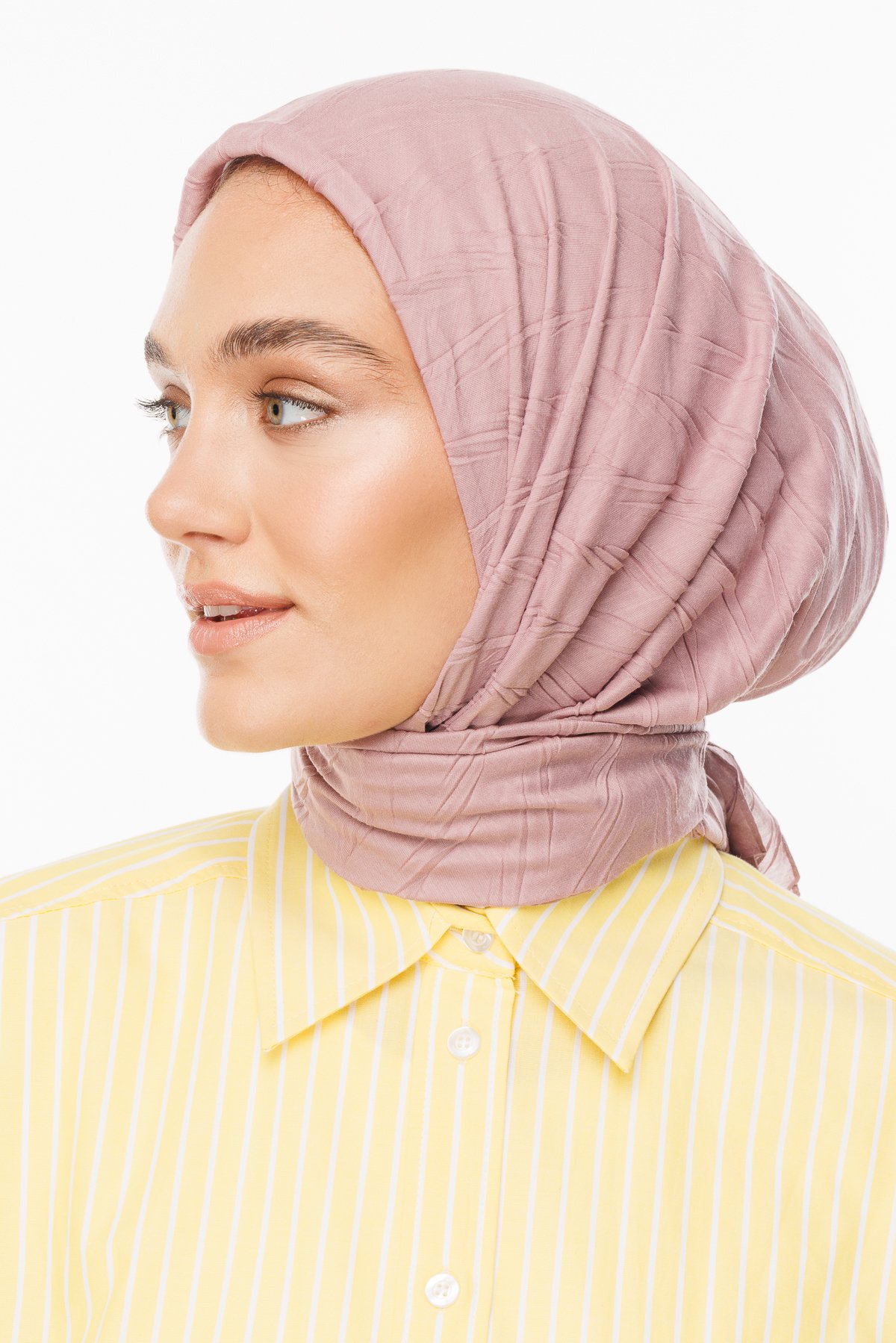 Pleated Bamboo Scarf - Soft Pink