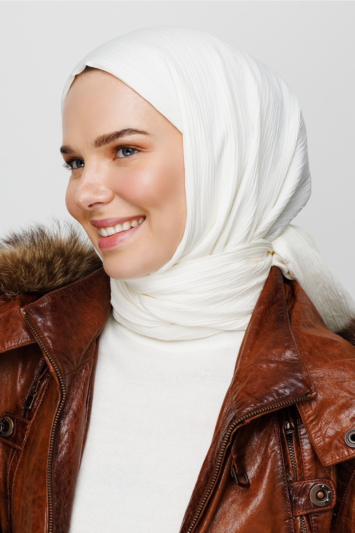 Crinkle Medina Seide Hijab