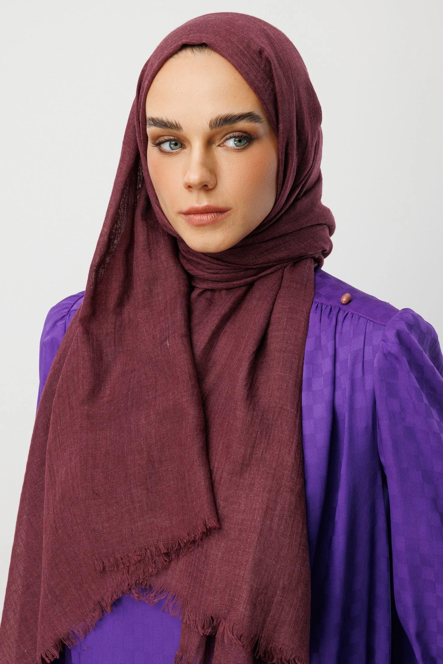 Dubai Şal - Mürdüm