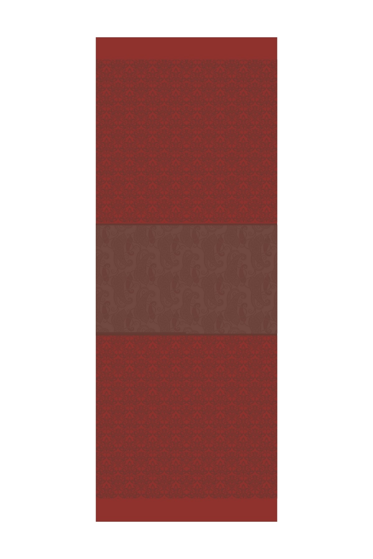 Nora Pattern Double-Sided Shawl - Bitter Coffee-Coffee