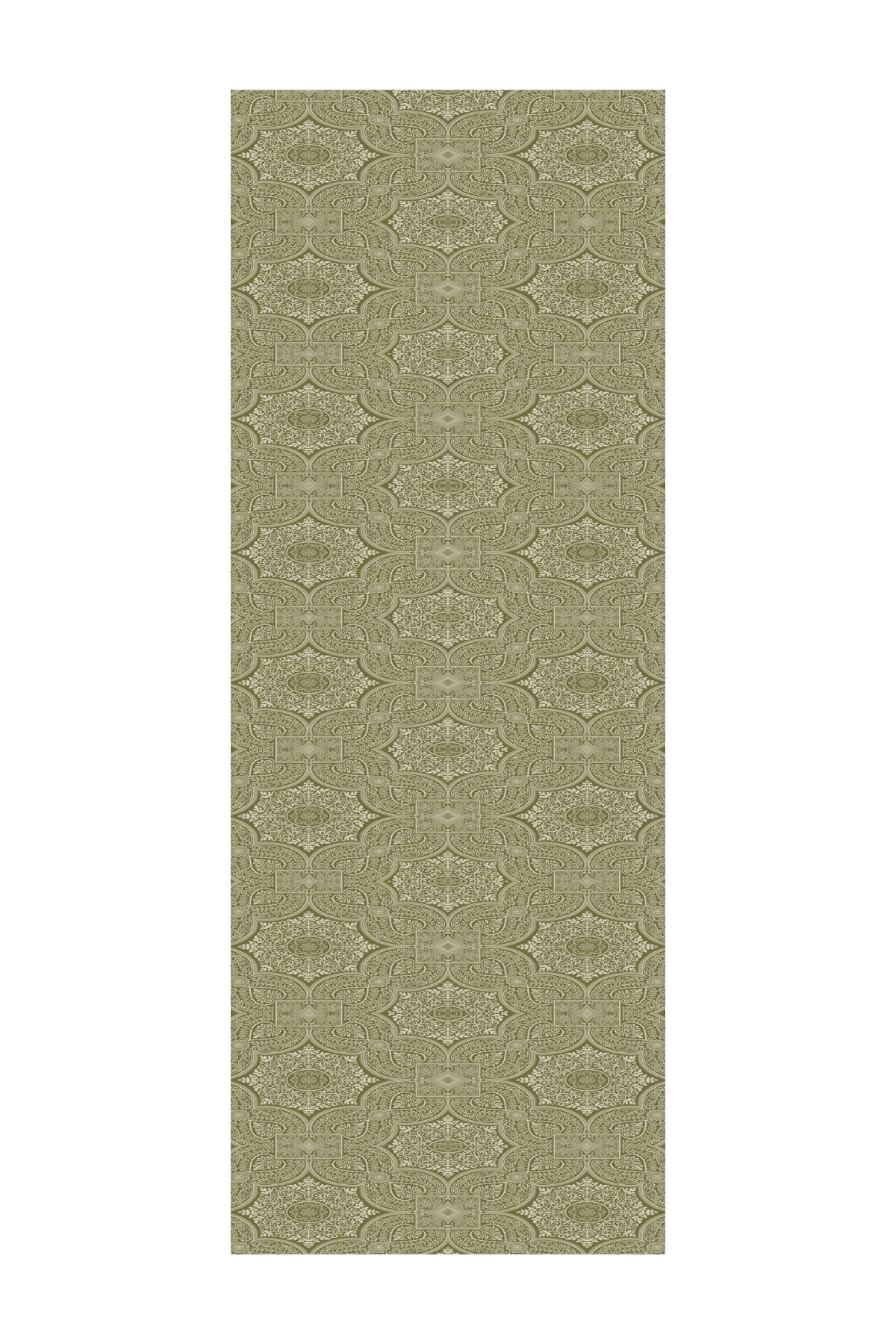 Shline Line Viscose Shawl - Khaki-Salmon