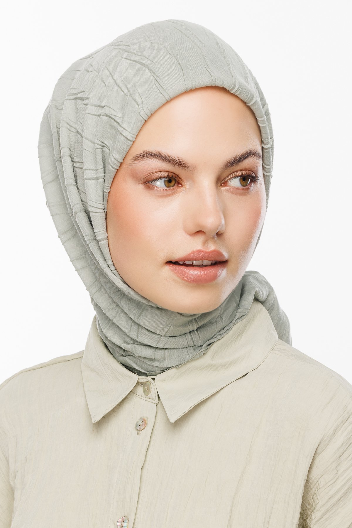 Pleated Bamboo Scarf - Bay