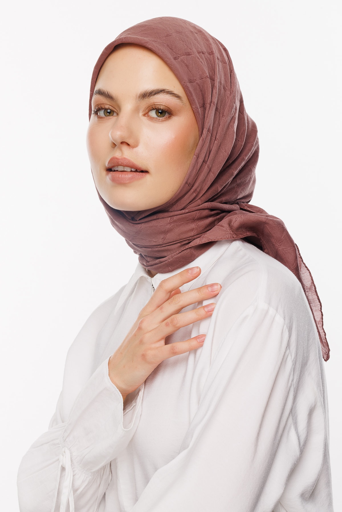 Bamboo Jacquard Scarf - Waterside