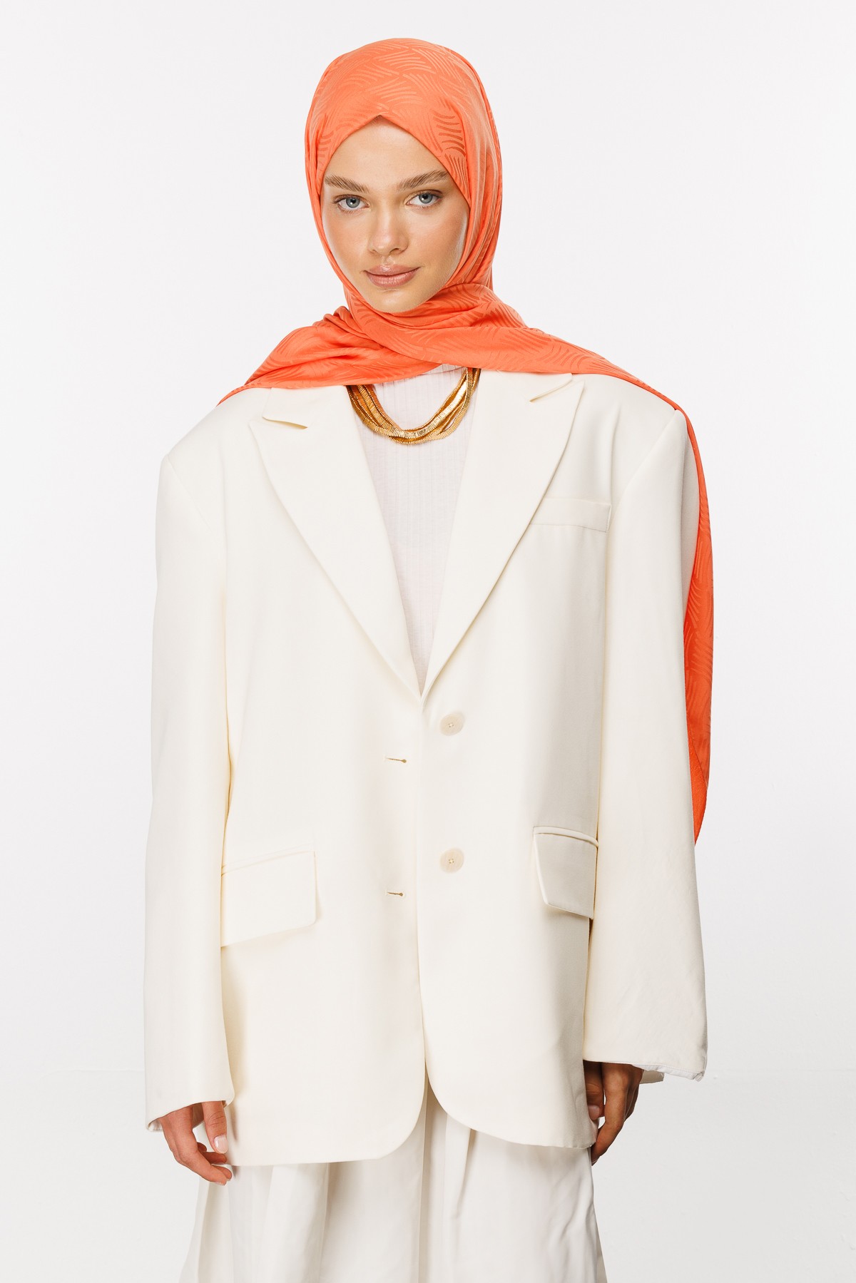 Aura Pattern Silk Jacquard Shawl - Puppies Mouth