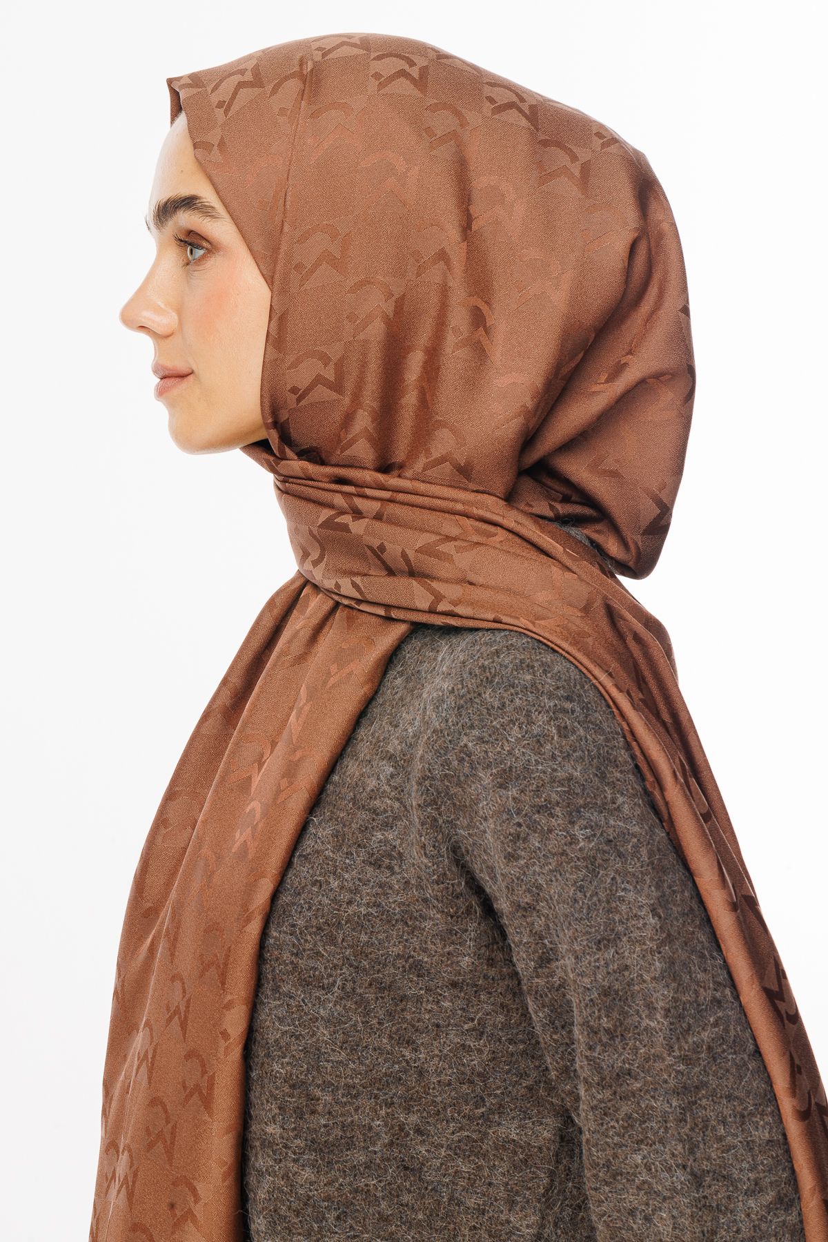 MC Pattern Jacquard Shawl - Waterside