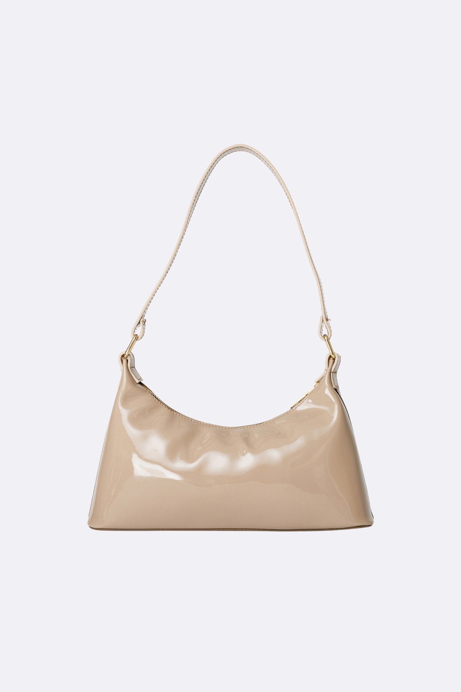 Garden Patent Leather Bag - Beige