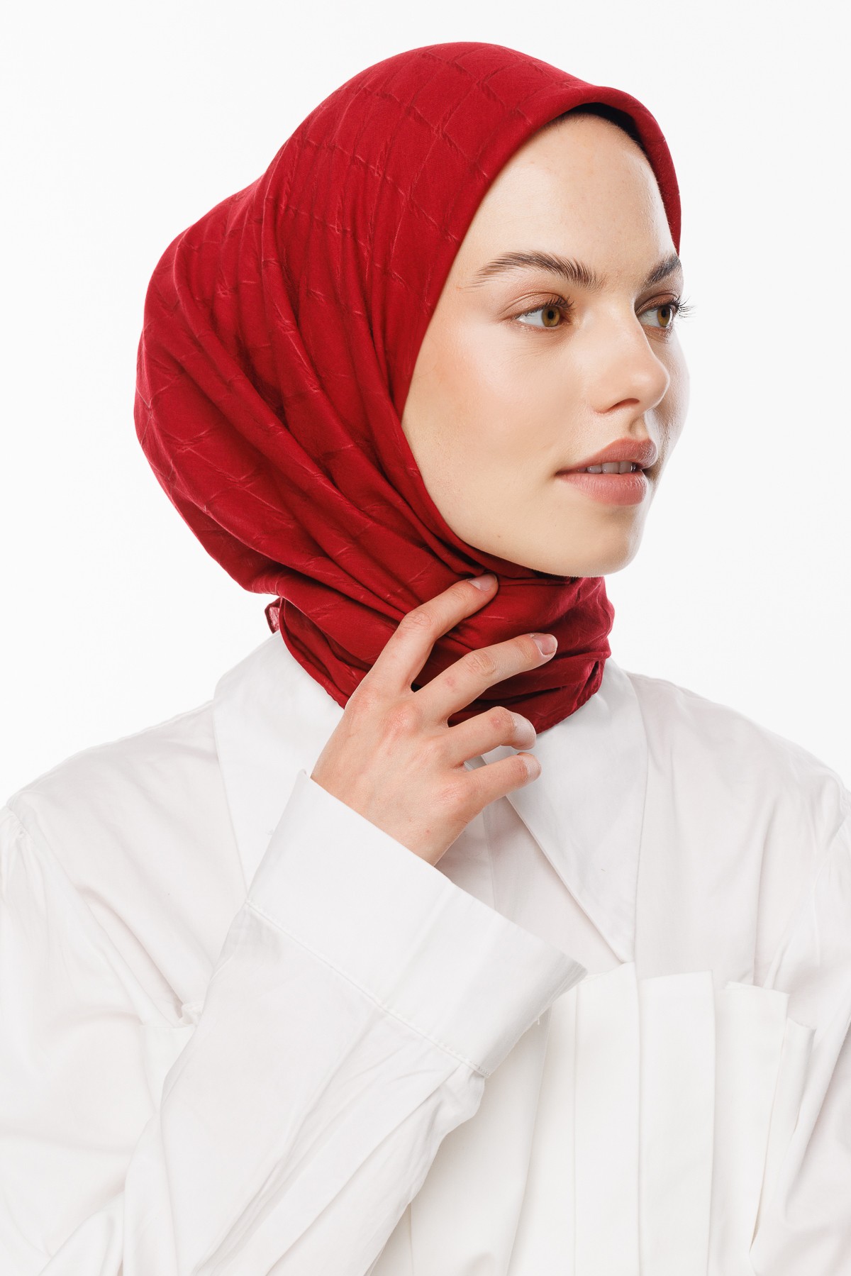 Bambu Jakar Eşarp - Bordo
