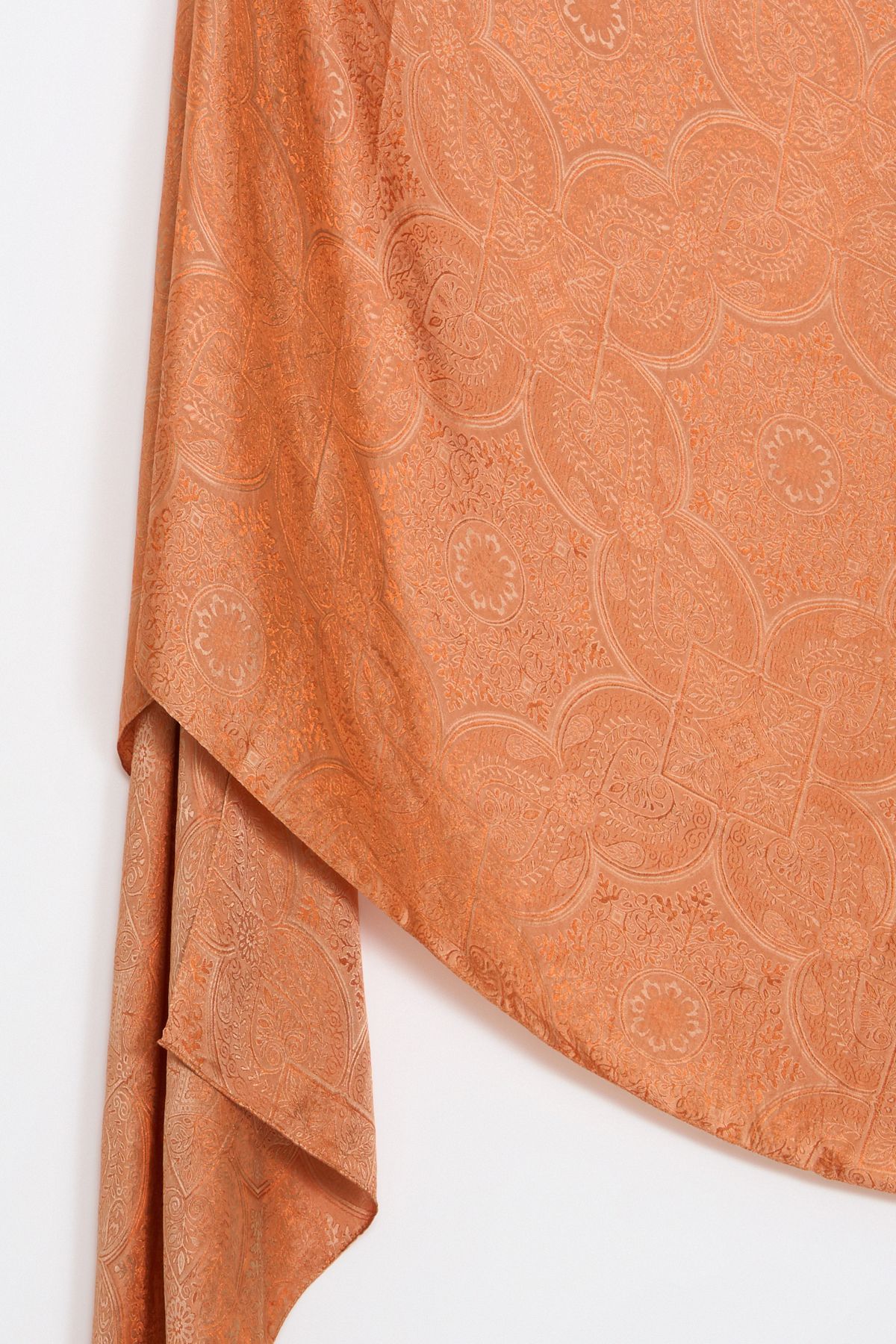 Shline Line Viscose Shawl - Mink-Cinnamon