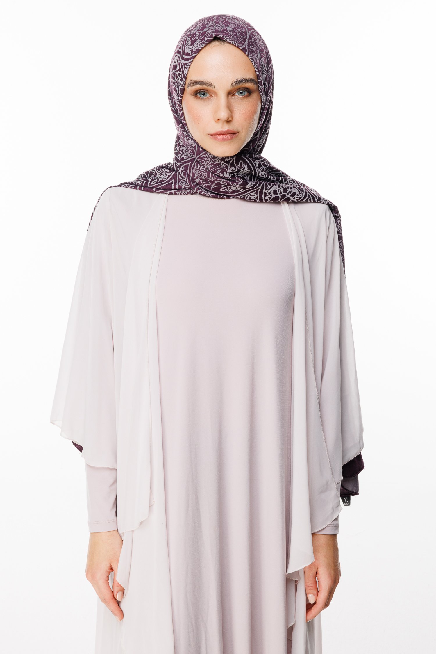 Marrakech Double Sided Shawl - Purple-Gray