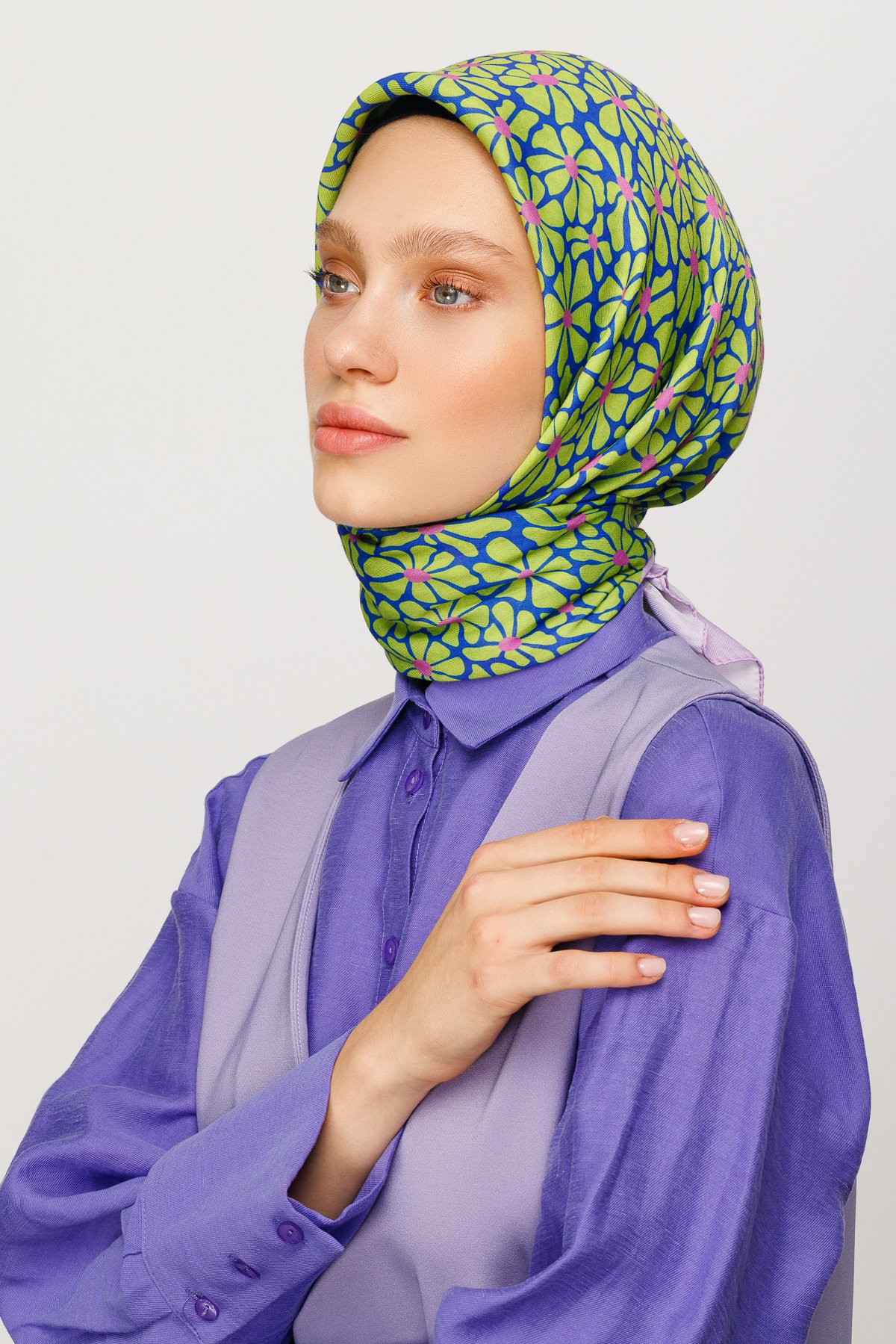 Clover Desen Dijital Soft Eşarp