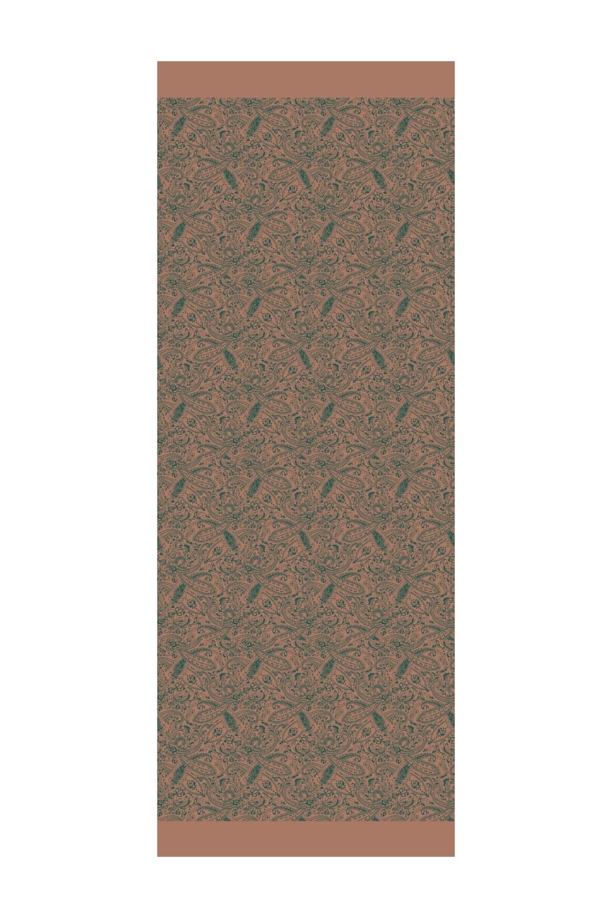 Marrakech Double Sided Shawl - Emerald-Apricot