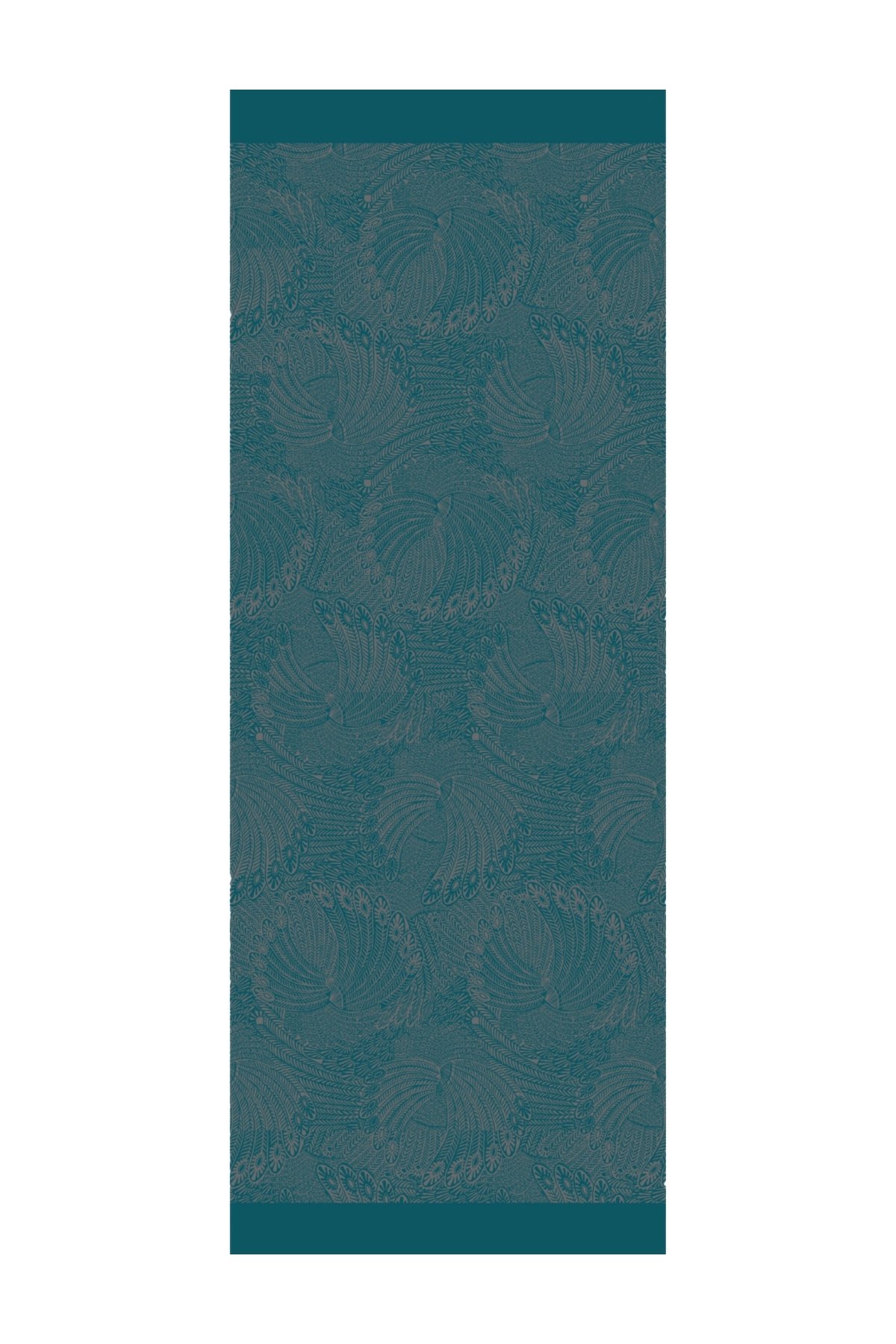 Mayra Pattern Double-Sided Shawl - Dark Gray-Emerald