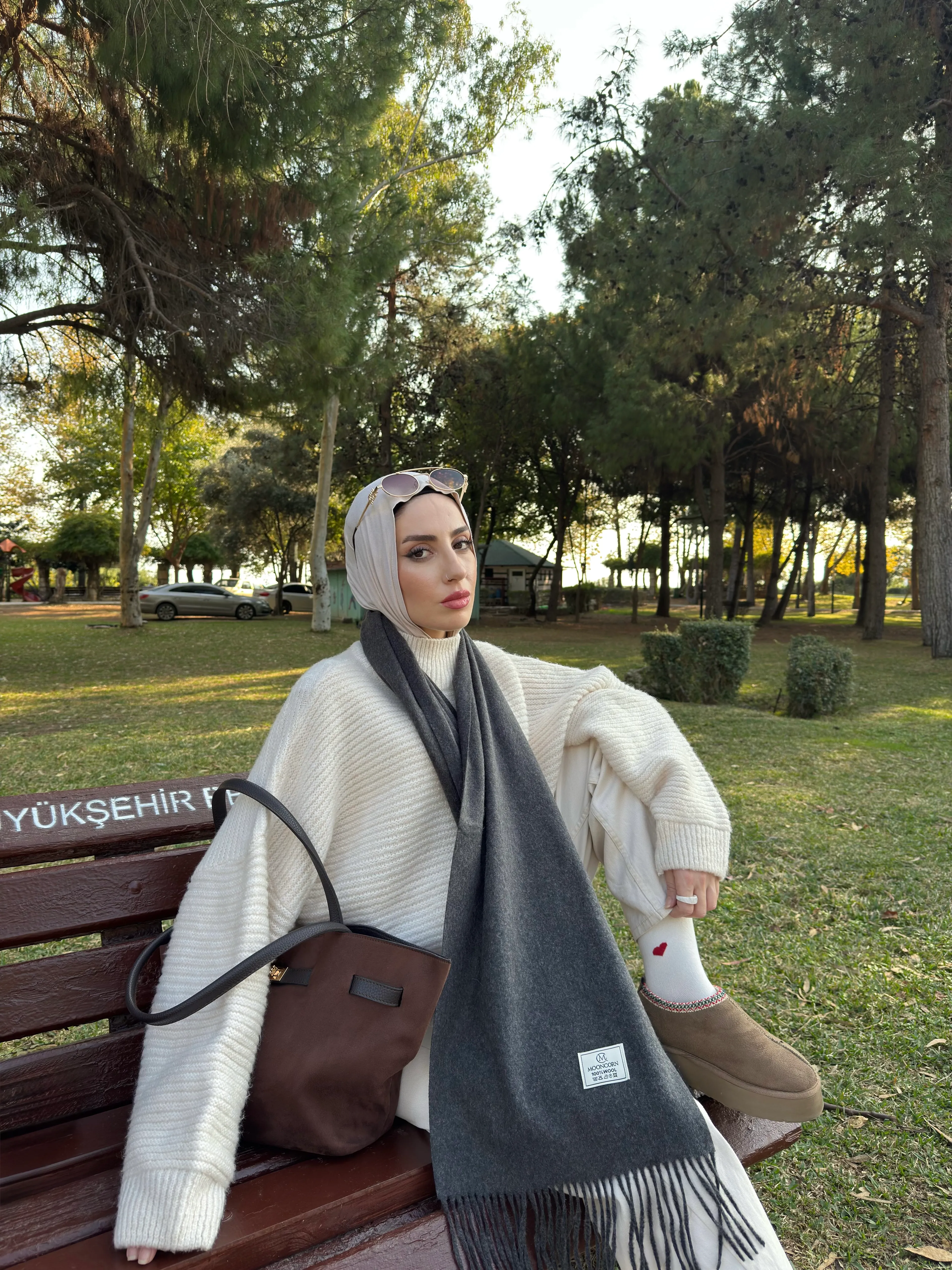 Wool Muffler - Smoked