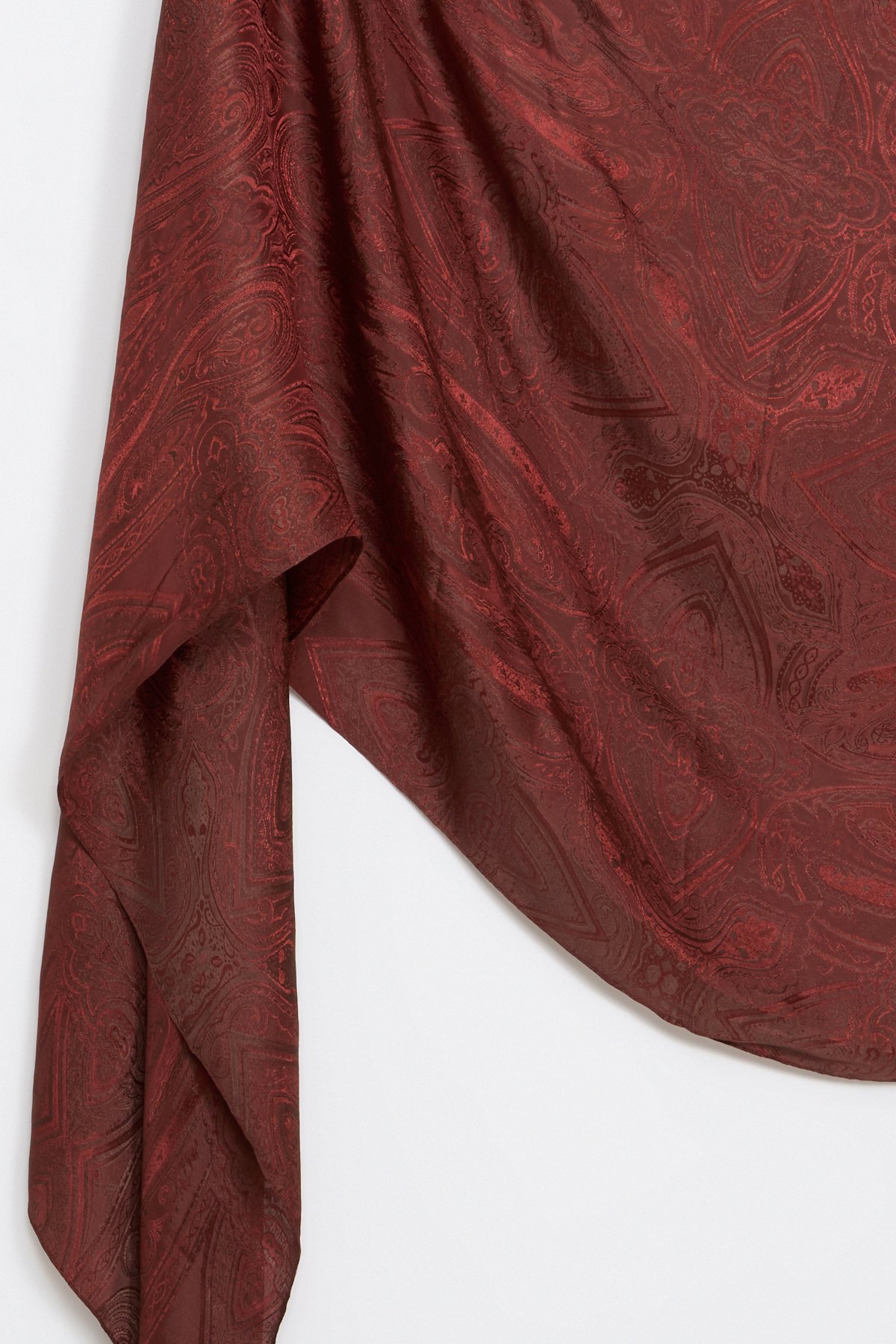 Liva Pattern Shine Line Shawl - Bitter Coffee-Coffee