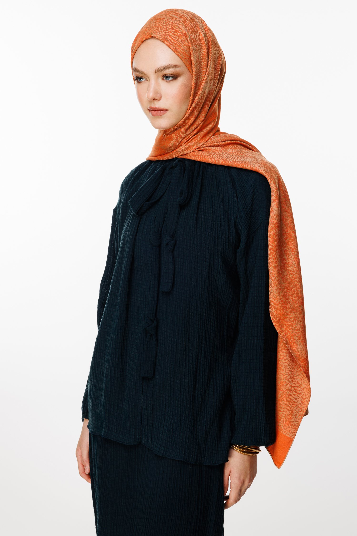 Marrakech Double Sided Shawl - Mink-Cinnamon