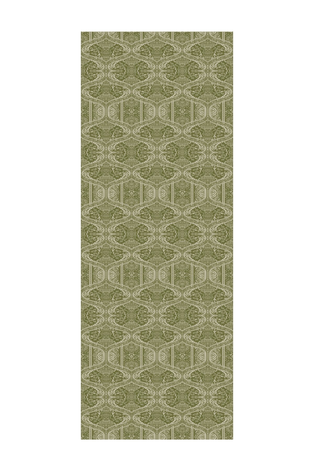 Shline Line Viscose Shawl - Khaki-Salmon